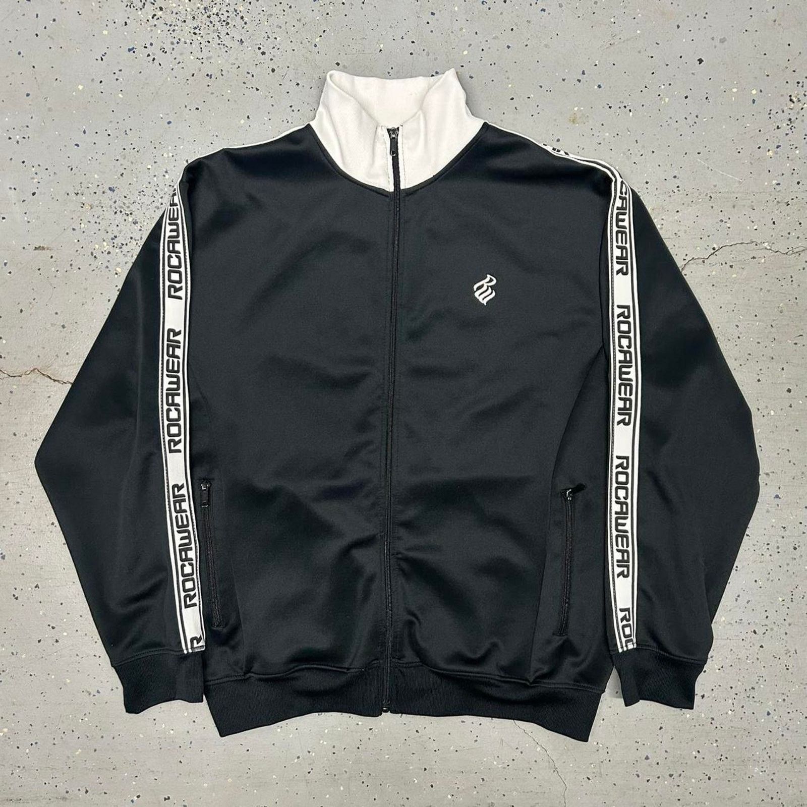 Rocawear Y2K Black Rocawear zip-up track jacket Size US XL / EU 56 / 4 - 1 Thumbnail