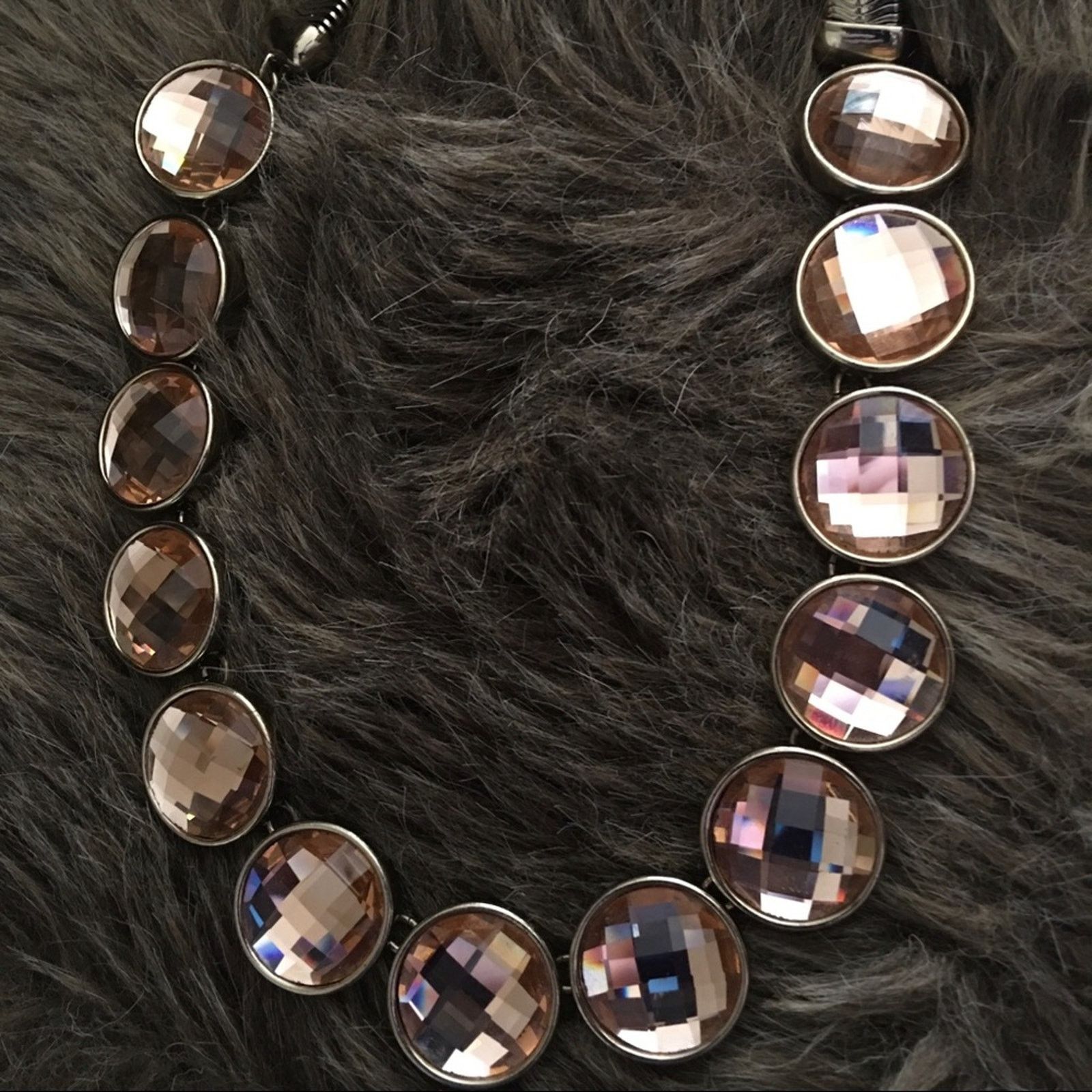 Jewelry St Thomas round blush dome faceted stone necklace Size ONE SIZE - 6 Thumbnail