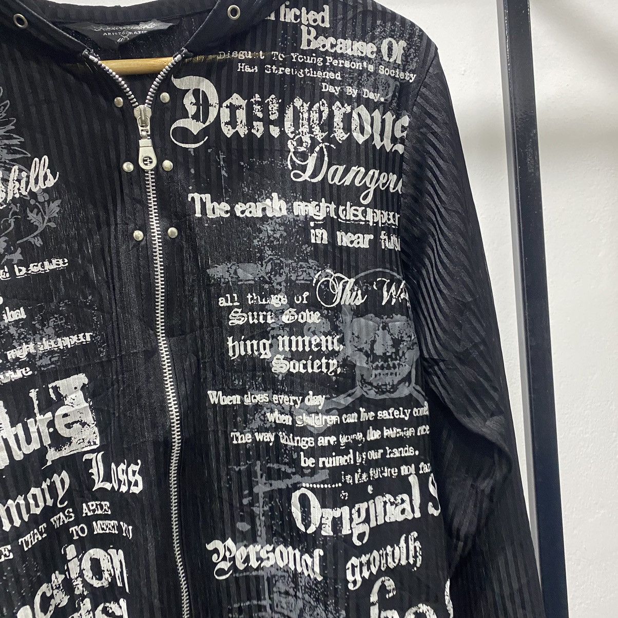 Hysteric Glamour Beaumere Poem Wording Punk Grunge Zipper Hoodie Size US S / EU 44-46 / 1 - 11 Thumbnail