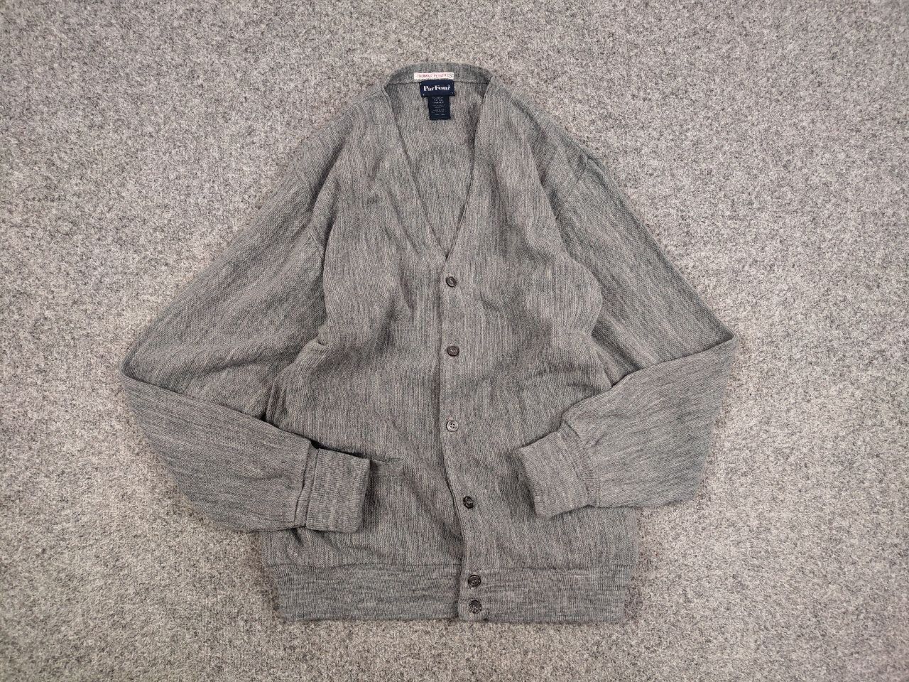 Vintage Vintage 90's Park Four Made in USA Black Cardigan Sweater Size US XL / EU 56 / 4 - 13 Thumbnail
