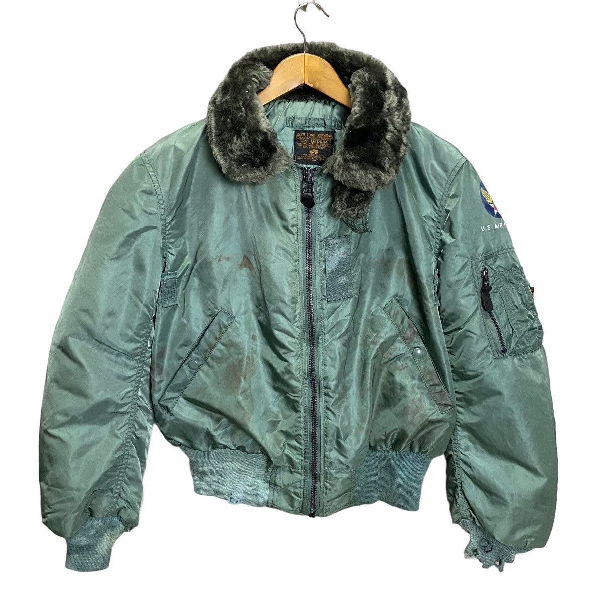 USA製ALPHA/美品TYPe-B-15D/SIZE36 Vintage Flyers Intermediate B-15D Flight Heavy Bomber Alpha