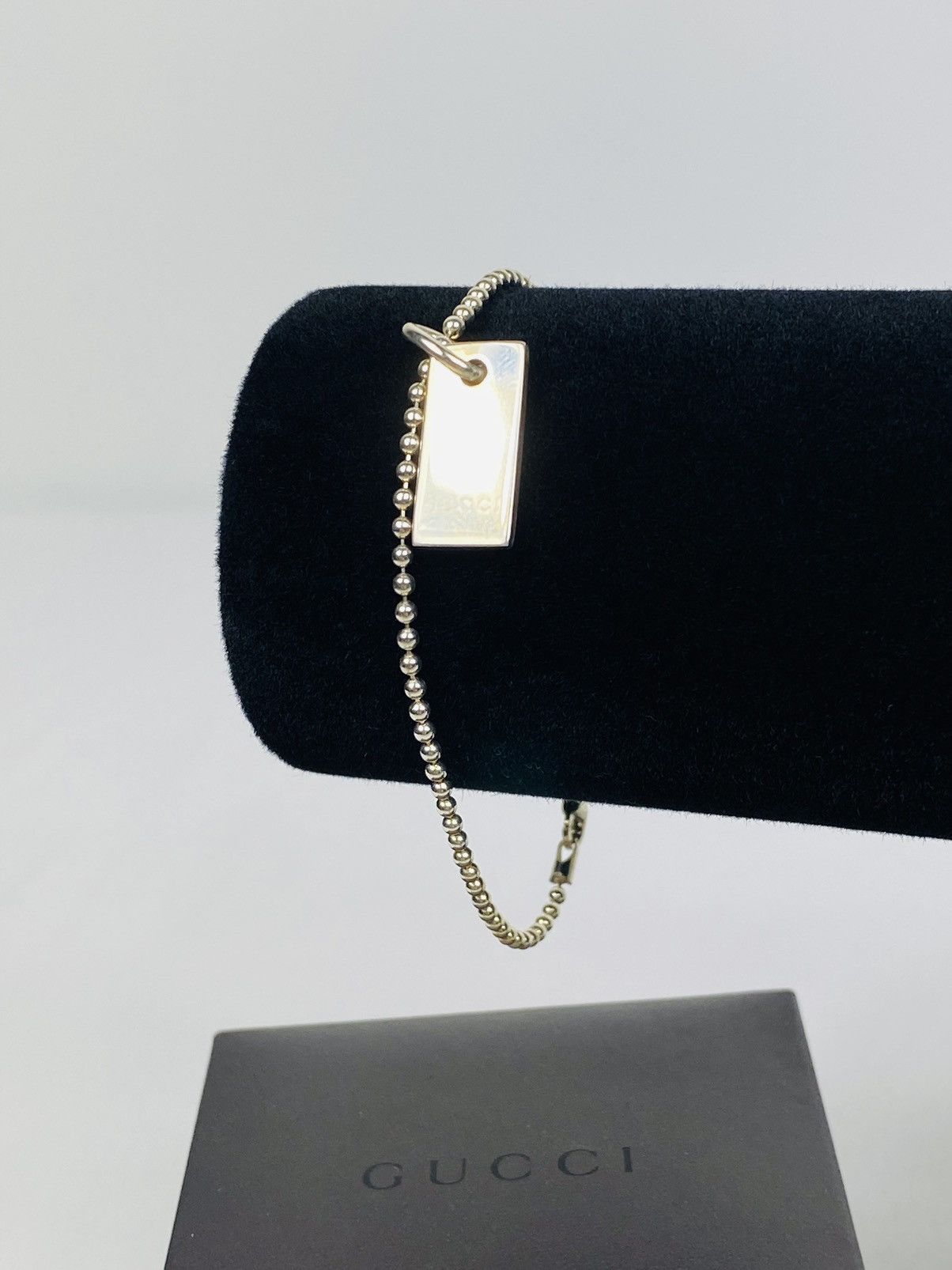 Gucci Gucci .925 Silver Logo Bracelet Size ONE SIZE - 1 Thumbnail