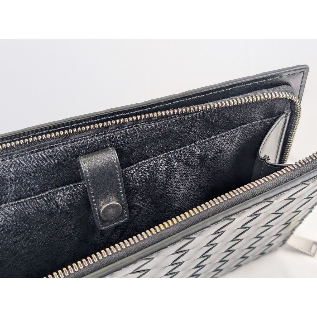 Bottega Veneta o1rshd1 Intrecciato Spazzolato Calf Documents in Nero Size ONE SIZE - 6 Thumbnail