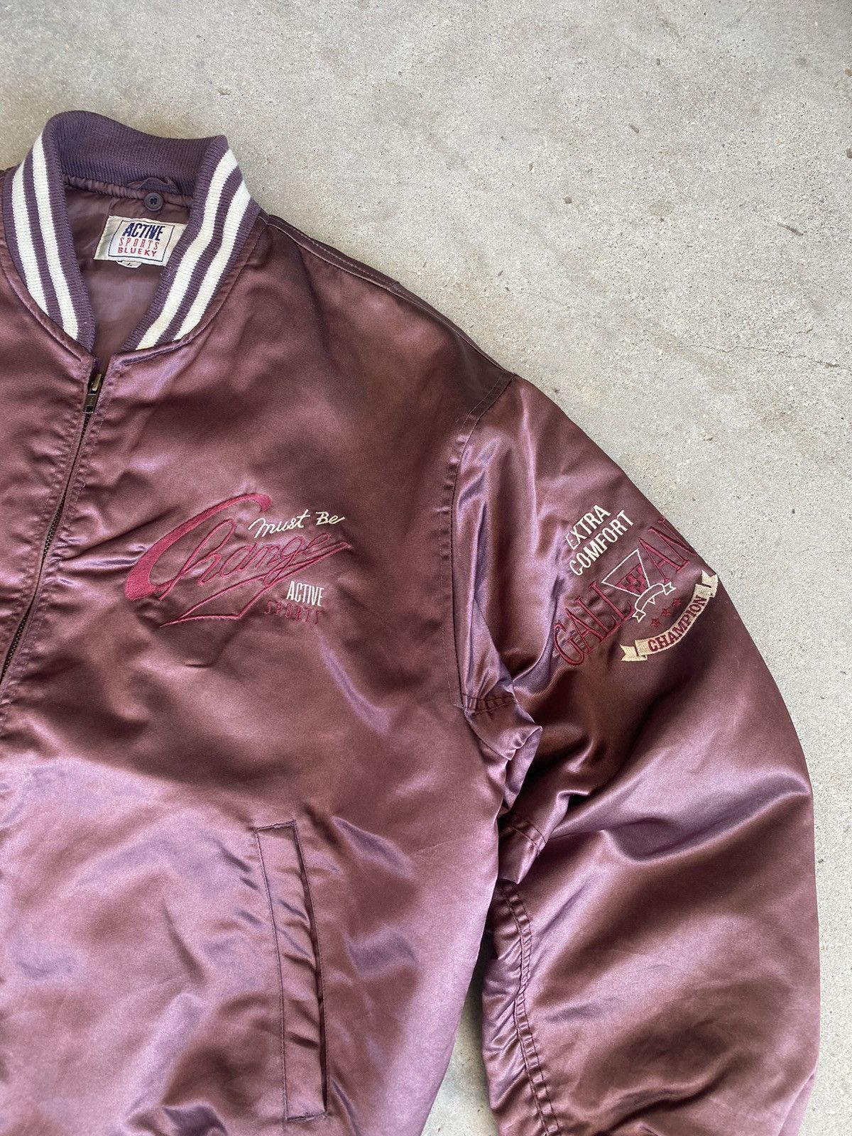 Japanese Brand Vintage Bomber Jacket ChangeMust Be Active Sports Size US L / EU 52-54 / 3 - 3 Thumbnail