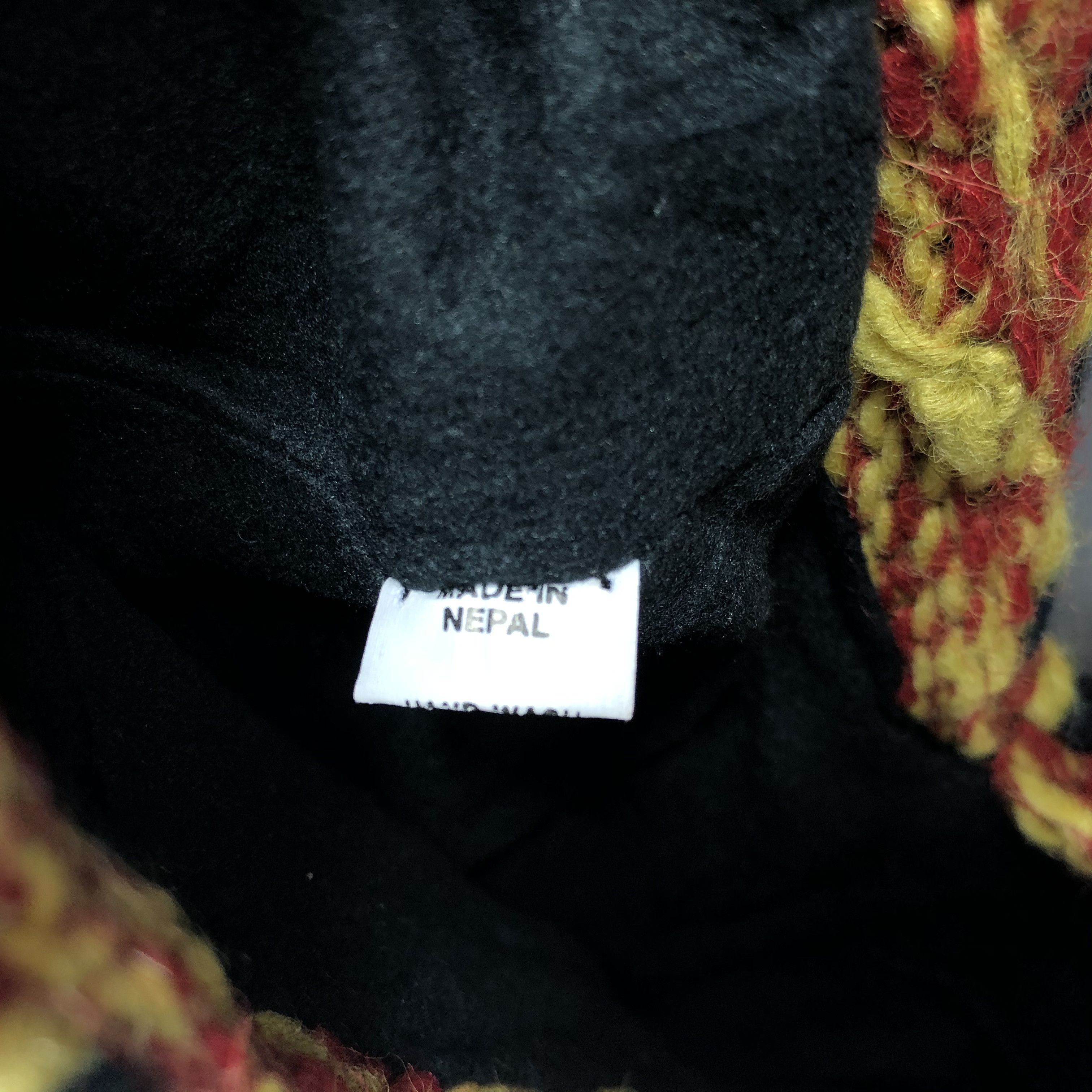 Japanese Brand × Vintage Unknown Stripe Ear Flap Hat Beanie Snow Hat Snow Cap -D181 Size ONE SIZE - 6 Thumbnail