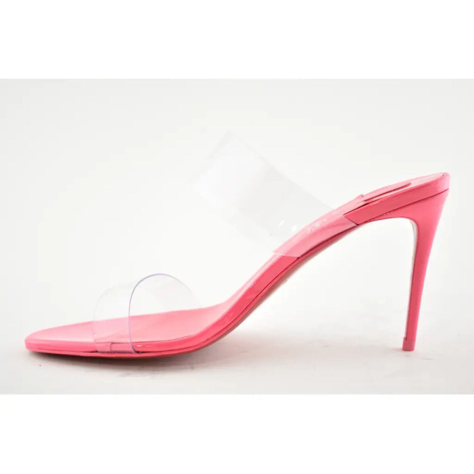 Christian Louboutin Christian Louboutin Just Nothing 85 Pink Patent PVC Sandal Size US 6.5 / IT 36.5 - 8 Thumbnail