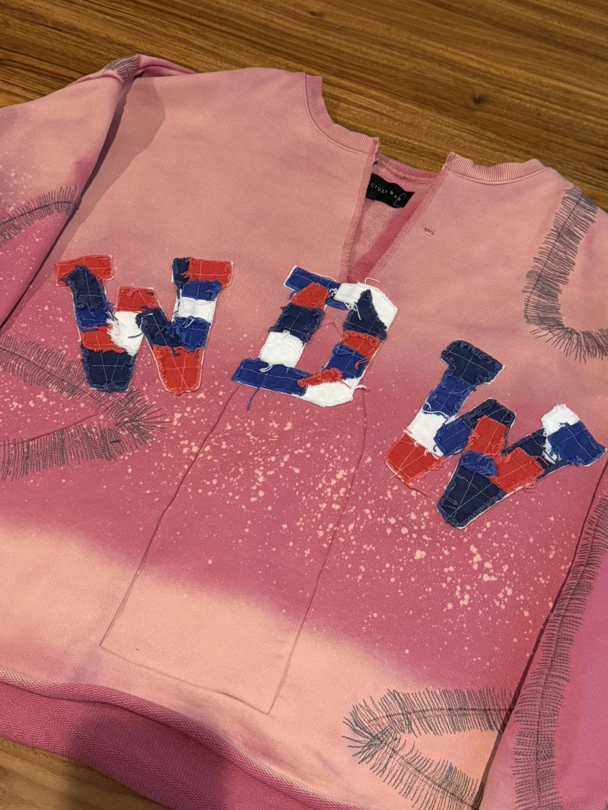 Who Decides War Who Decides War Pink Widowed Sweatshirt Size US L / EU 52-54 / 3 - 2 Thumbnail