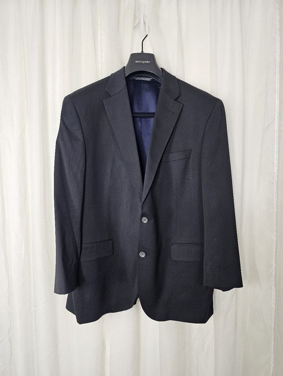 Jack Victor Jack Victor New York CT Black 3Sixty5 Superfine Wool Blazer Size 46R - 2 Thumbnail