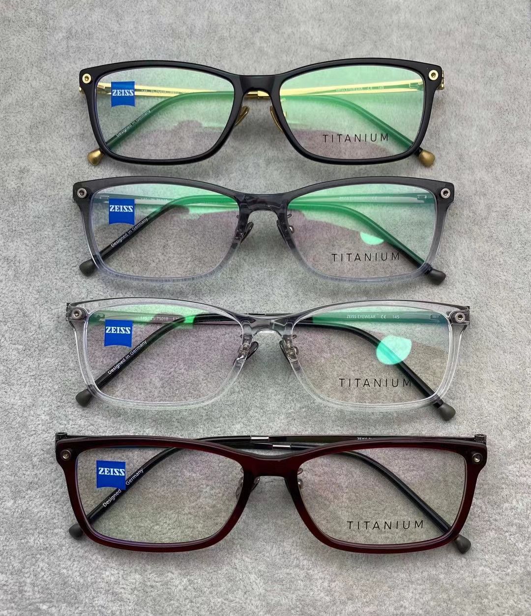 image of Zeiss Titanium Glasses Eyewear in Black, Men's