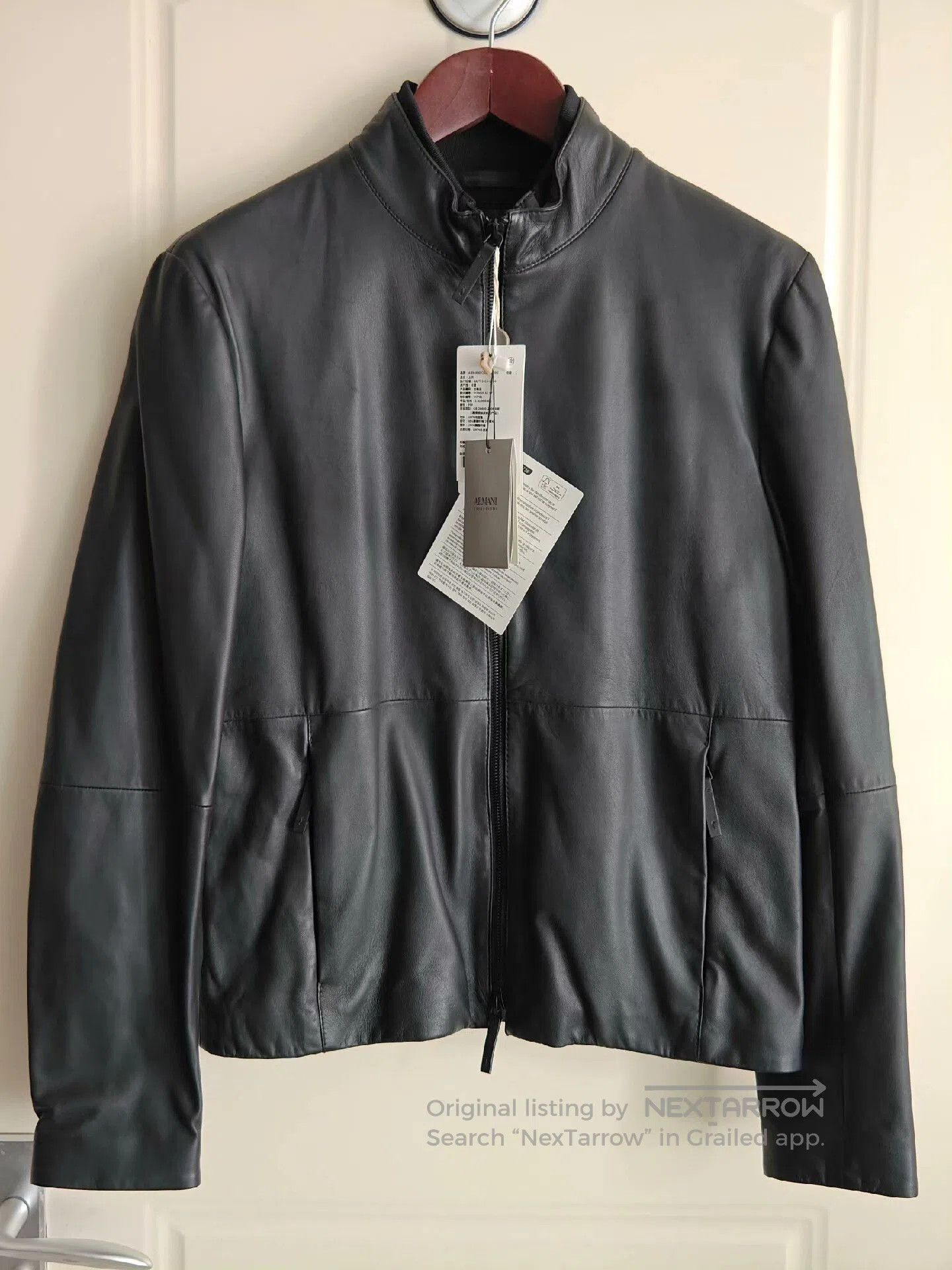 Armani Collezioni Armani Collezioni Leather Jacket. Size US M / EU 48-50 / 2 - 2 Thumbnail