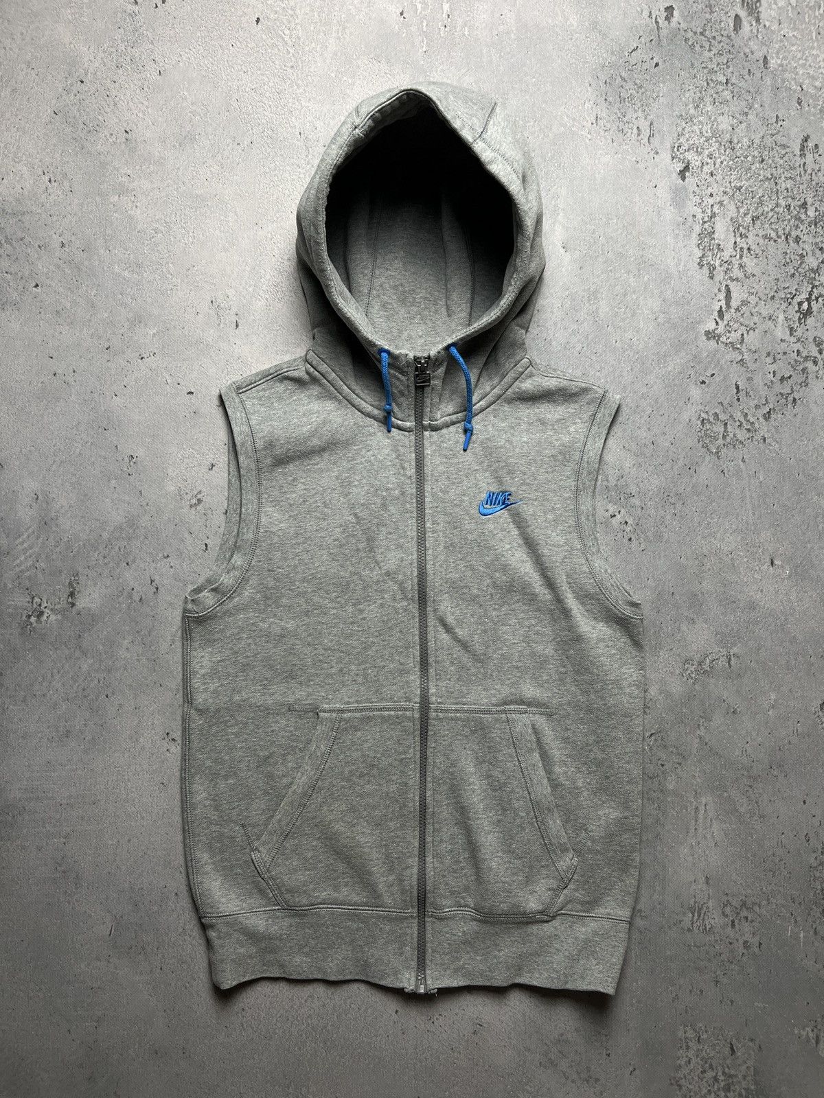 Nike Vintage 90s Nike Hoodie Vest Zip up Running Jogging Exercise Size US S / EU 44-46 / 1 - 5 Thumbnail