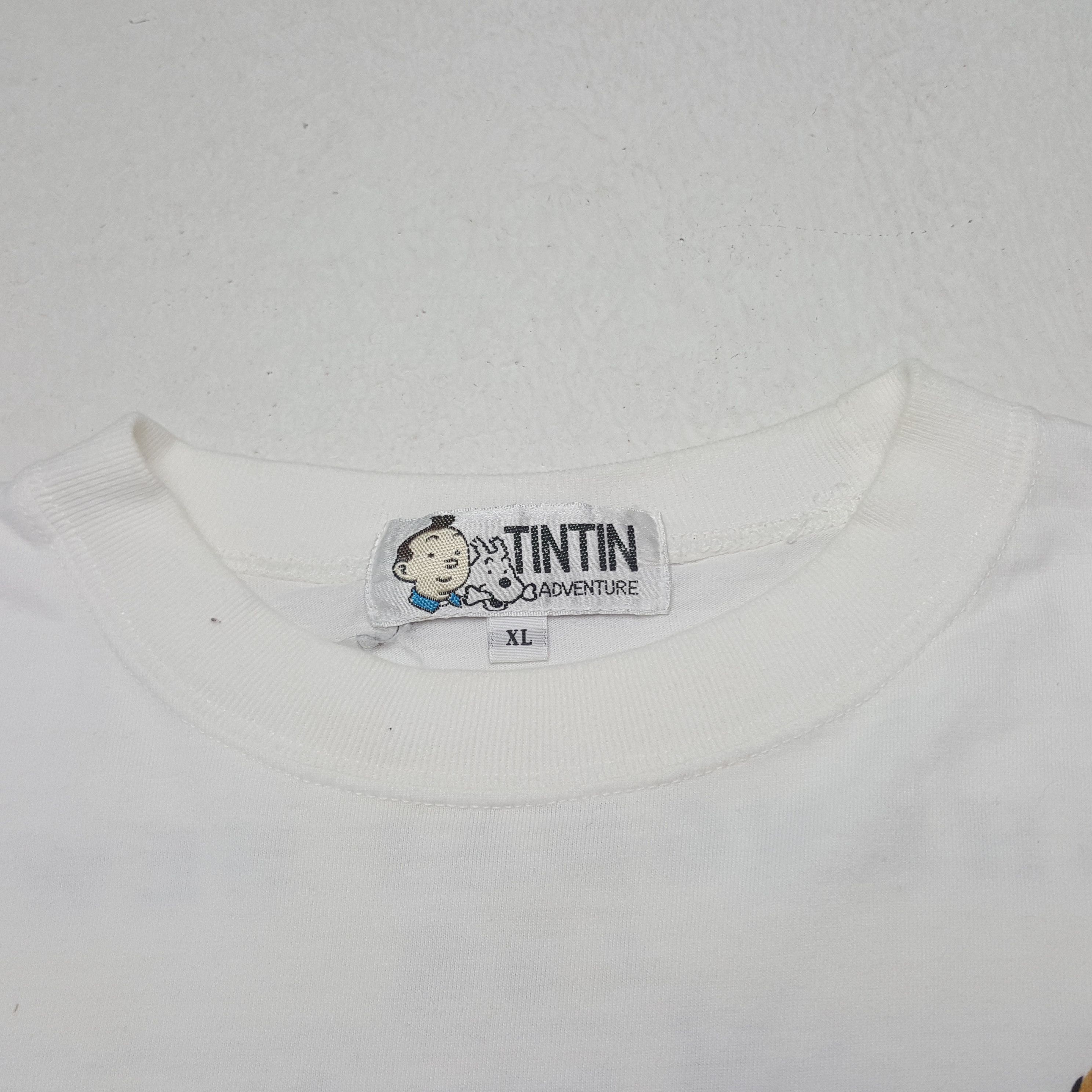 Vintage Vintage Tintin The Blue Lotus Tshirt Size US L / EU 52-54 / 3 - 5 Thumbnail