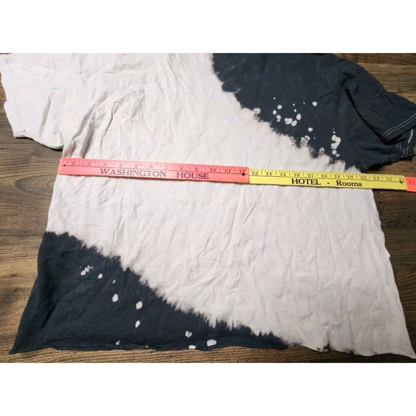 Vintage Def Leppard Hysteria Tour Cropped White Tie Dye T Shirt Womens XL Rock 80s Size XL / US 12-14 / IT 48-50 - 2 Thumbnail