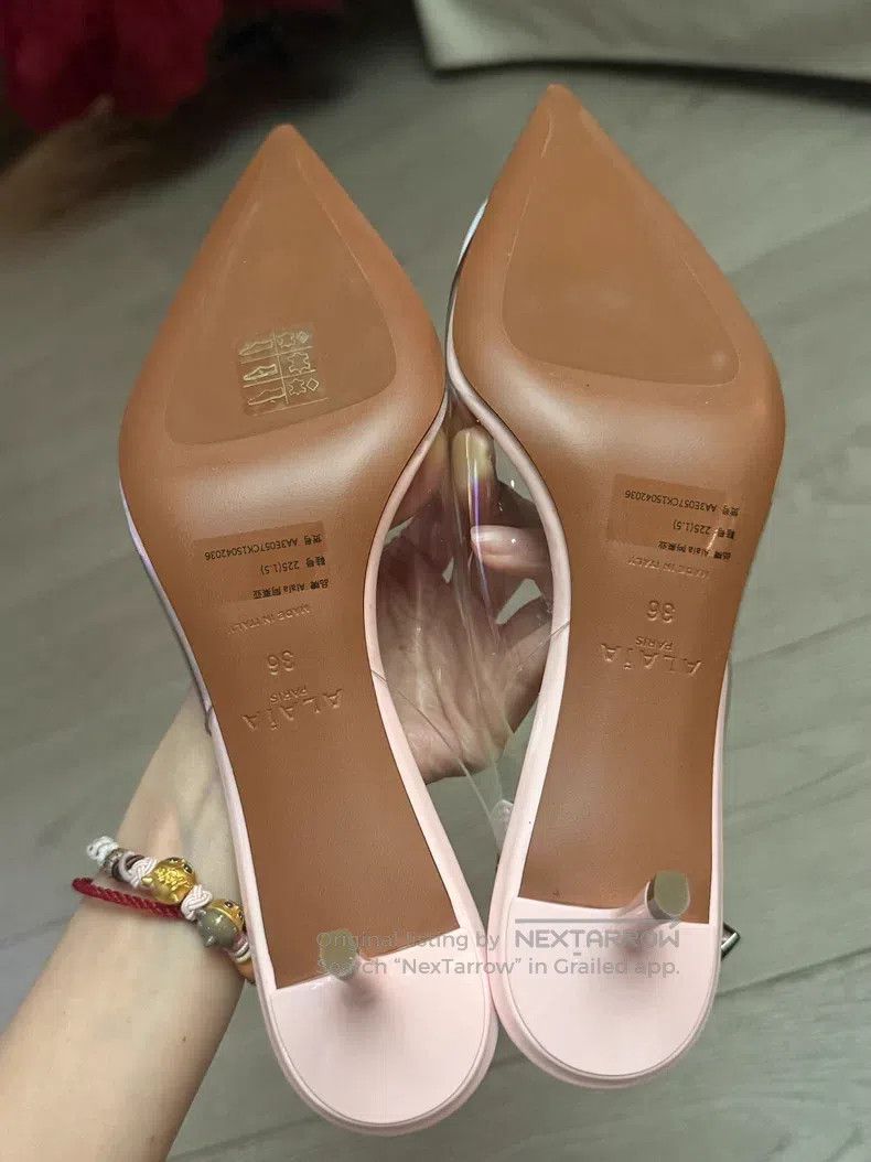 Alaia Alaia Heels, Pink Heart Design Size US 5.5 / IT 35.5 - 5 Thumbnail