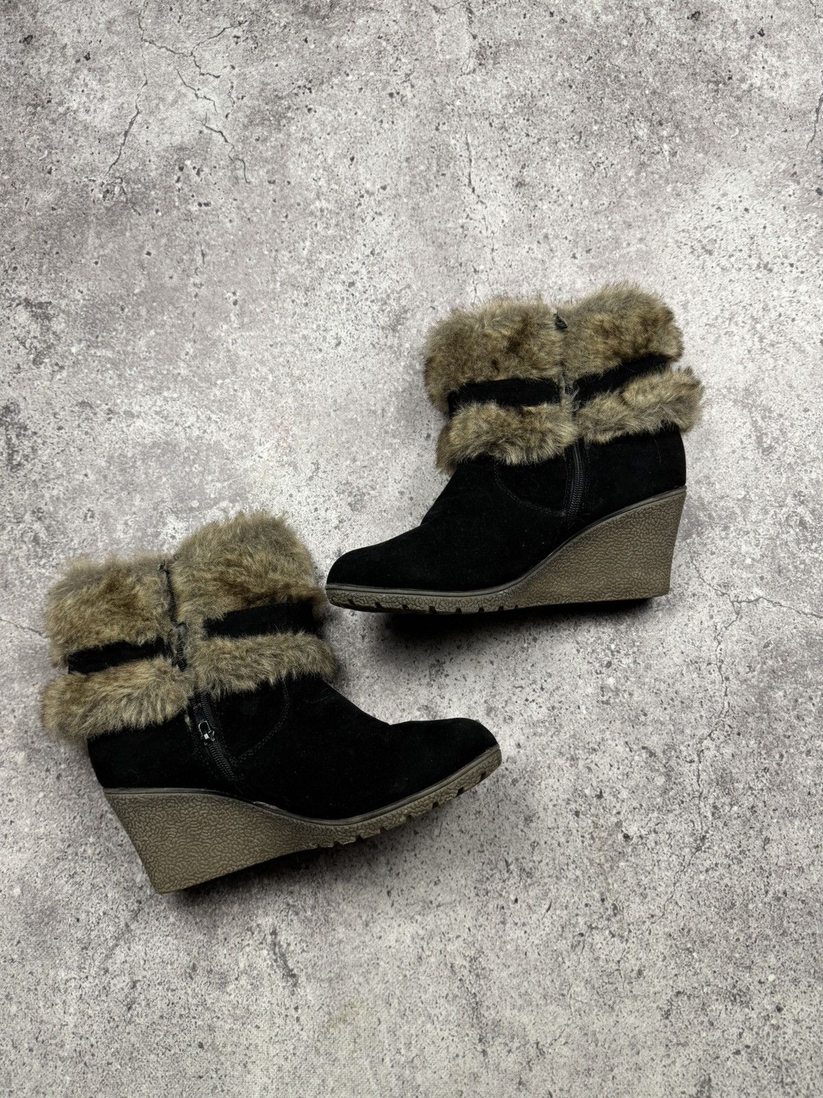Japanese Brand Unbranded Isabel Marant Style Fur Sneakers Suede Shoes Size US 11 / IT 41 - 9 Thumbnail