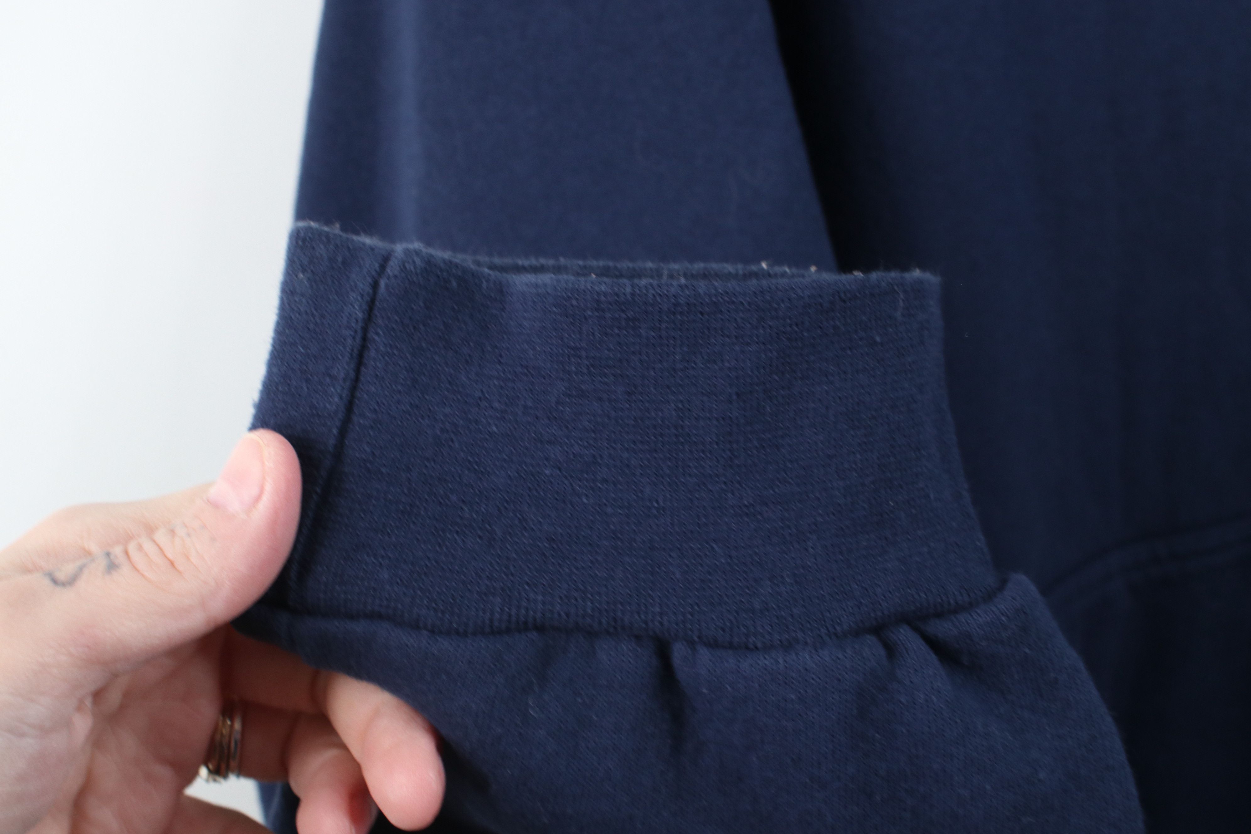 Nike Vintage 90s Y2K Nike Spell Heavyweight Hoodie Navy Blue USA Size US L / EU 52-54 / 3 - 9 Thumbnail