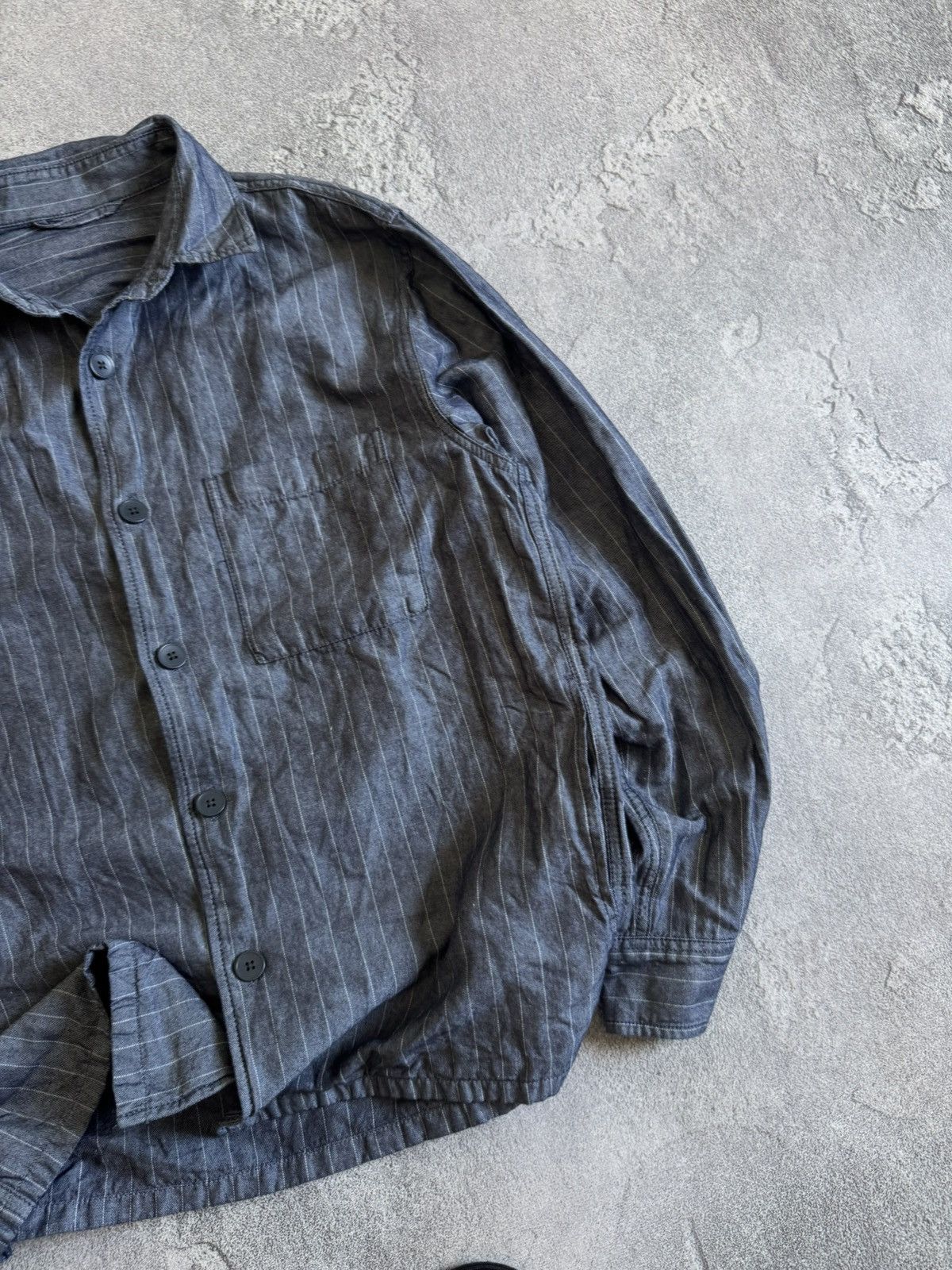 Uniqlo Uniqlo M striped button up overshirts shirt casual Size US M / EU 48-50 / 2 - 4 Thumbnail