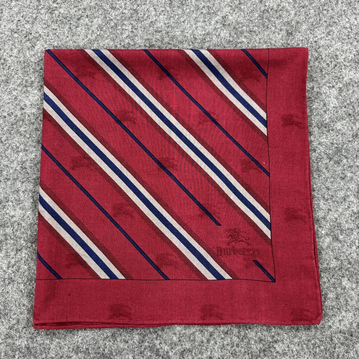 Burberry × Vintage Handkerchief # E028 # Bandana # Neckerchief Size ONE SIZE - 6 Thumbnail