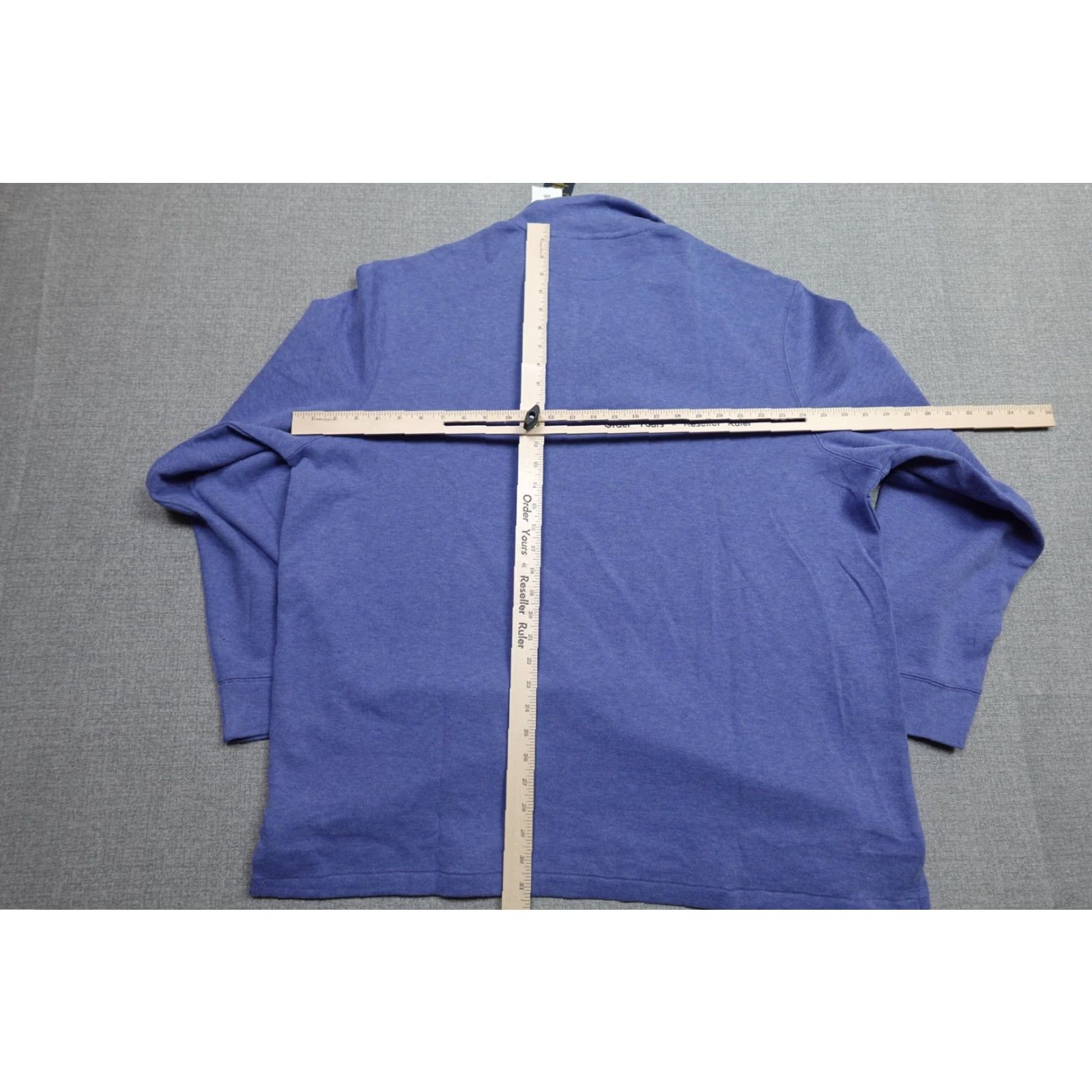 Polo Ralph Lauren Polo Ralph Lauren Estate Rib Quarter Zip Sweater Mens 2XL Blue Cotton Pullover Mock Neck Zip Knit Crewneck Polo Pony Logo Classic Fit Casual Size US XXL / EU 58 / 5 - 7 Thumbnail