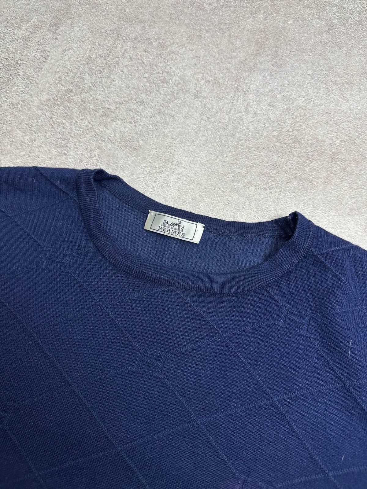 Hermes Vintage HERMES Paris Sweater Made In Italy Sz Large Size US L / EU 52-54 / 3 - 3 Thumbnail