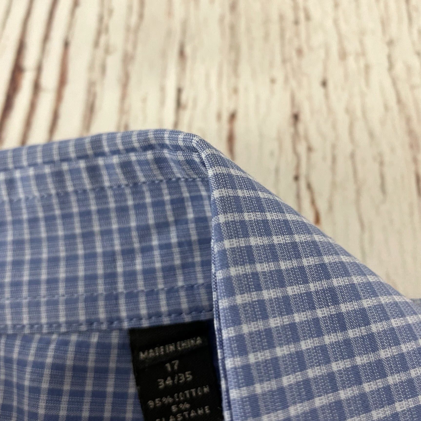 John Varvatos VINTAGE John Varvatos Regular Fit Long Sleeve Button Front Shirt Men's 17 34|35 Blue Size US XL / EU 56 / 4 - 3 Thumbnail