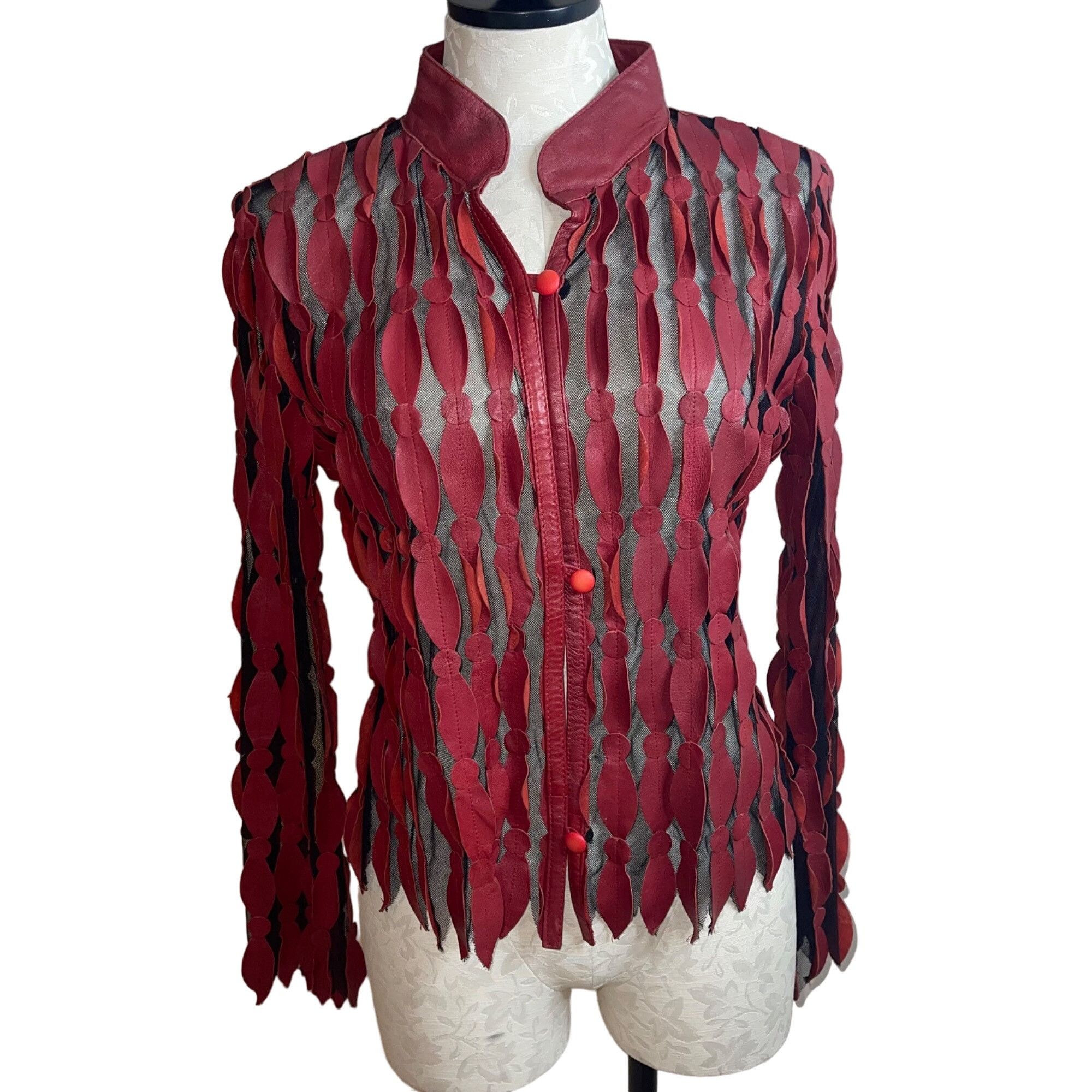 Vintage Vintage Womens Shirt Jacket Size Medium Red Size M / US 6-8 / IT 42-44 - 1 Thumbnail