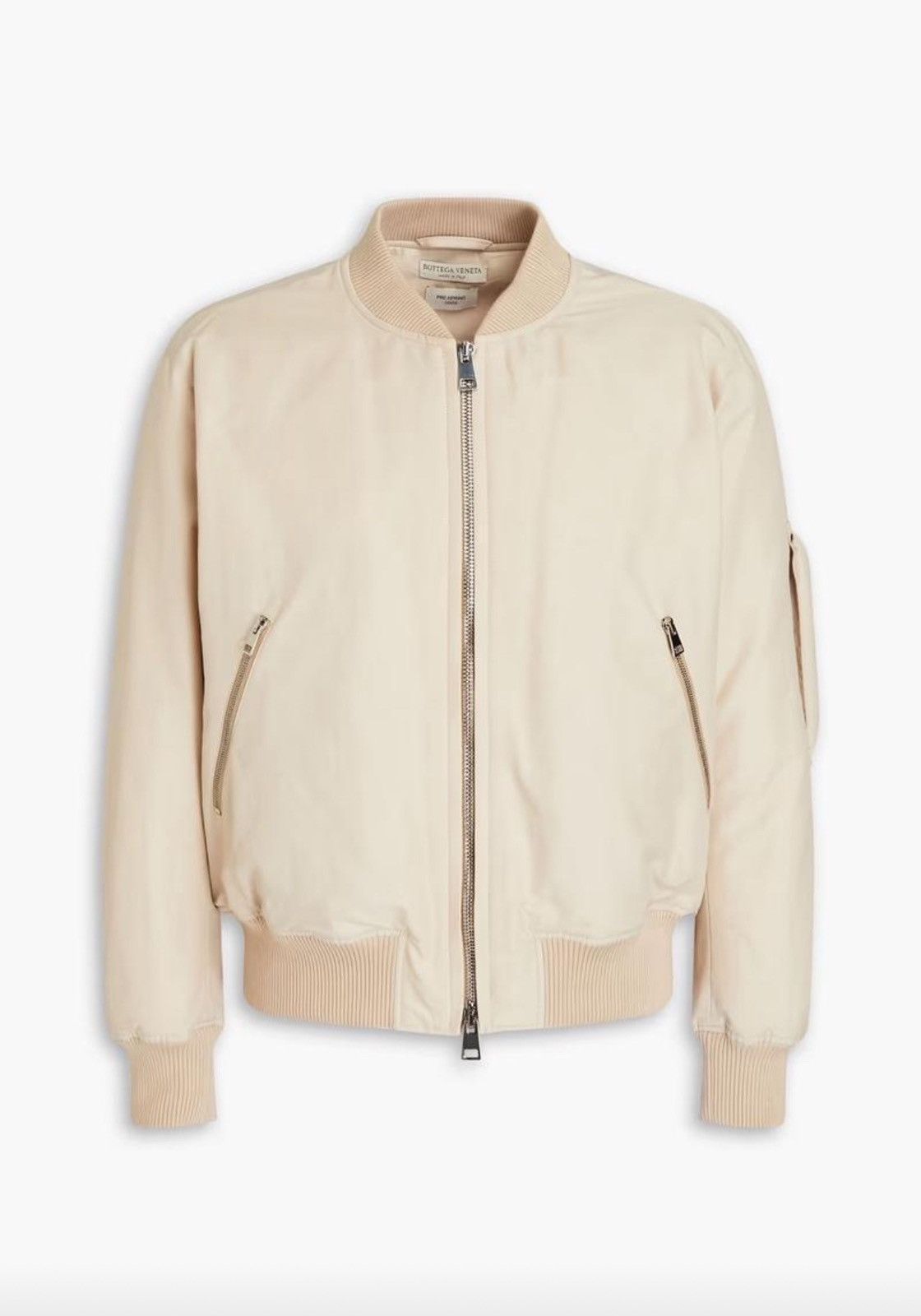 image of Bottega Veneta Flight Bomber Jacket in Desert, Men's (Size Small)