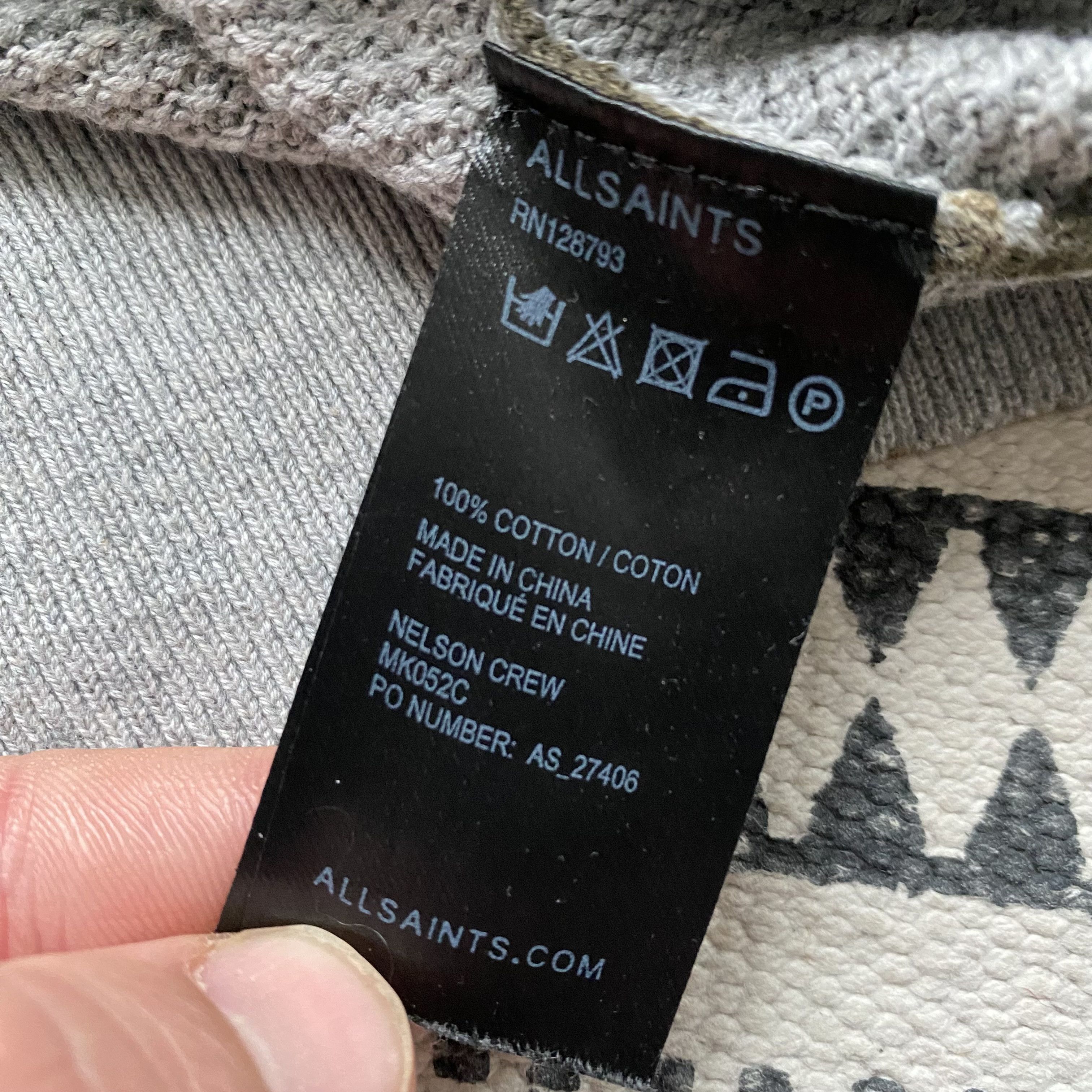 Allsaints Designer Allsaint camo sweater light pullover Size US S / EU 44-46 / 1 - 7 Thumbnail