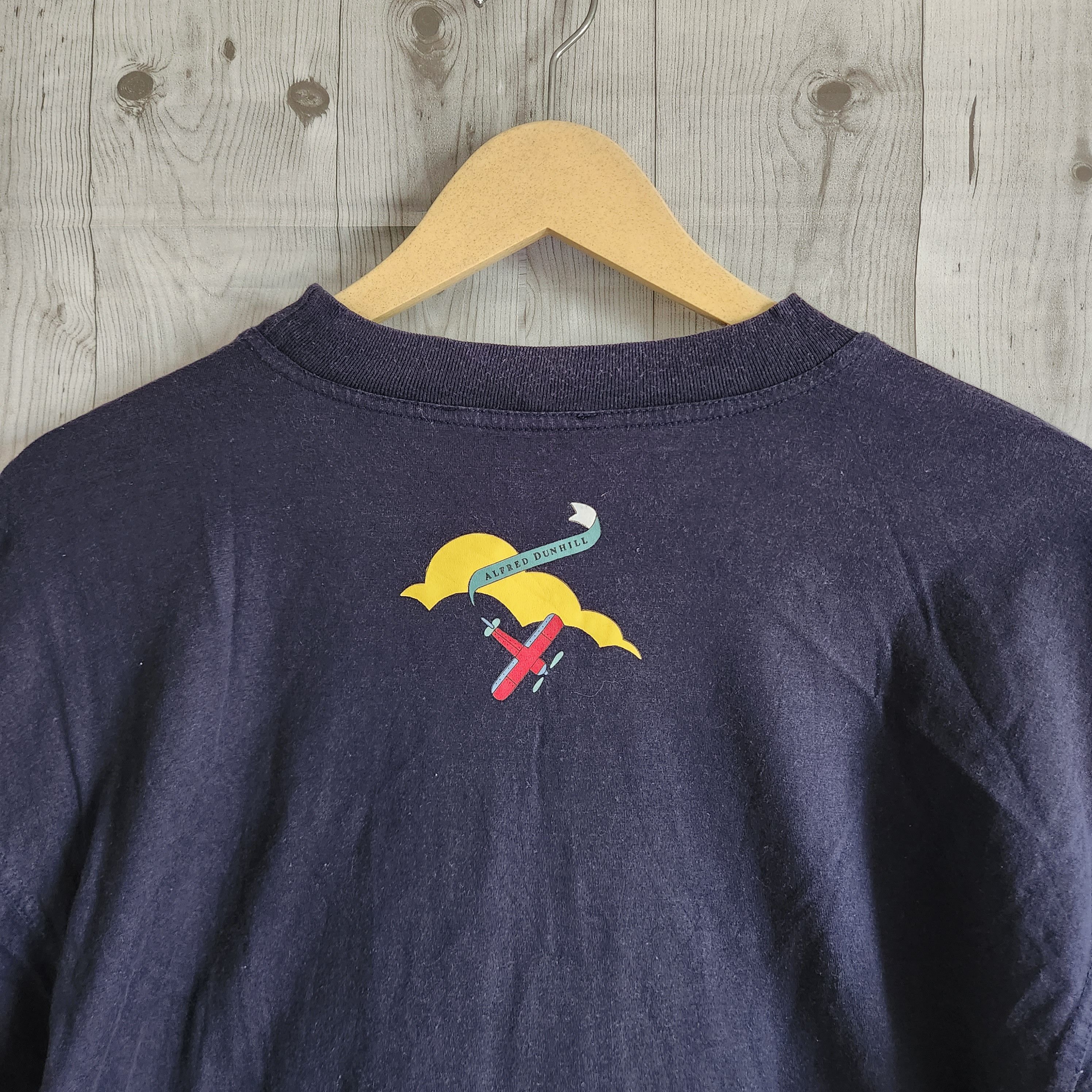 Alfred Dunhill × Vintage Vintage 1980s Alfred Dunhill TShirt Single Stitches Size US M / EU 48-50 / 2 - 13 Thumbnail