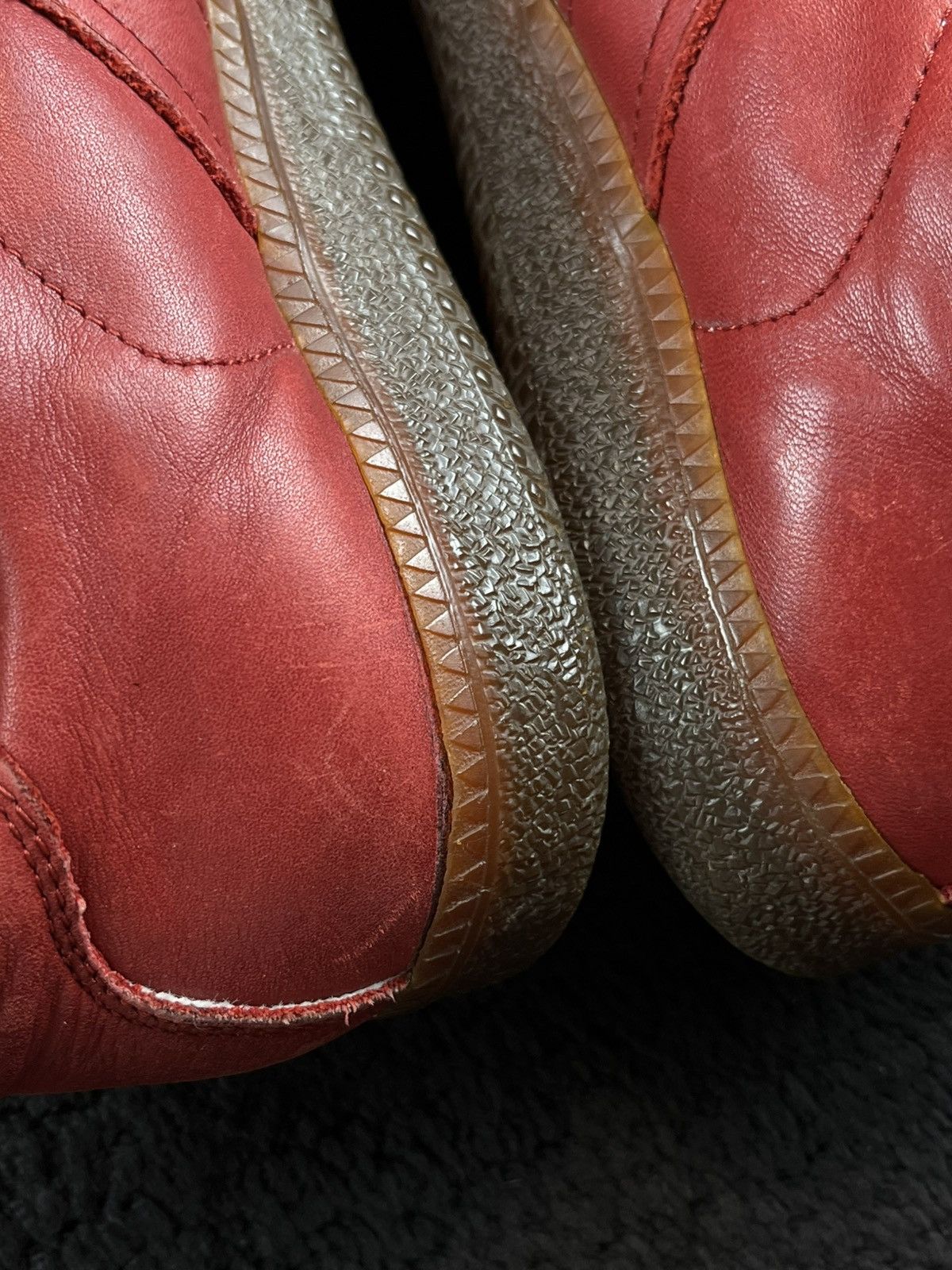 Maison Margiela AW05 Maison Margiela Vintage Red Leather Replica Gats Size US 9 / EU 42 - 9 Thumbnail