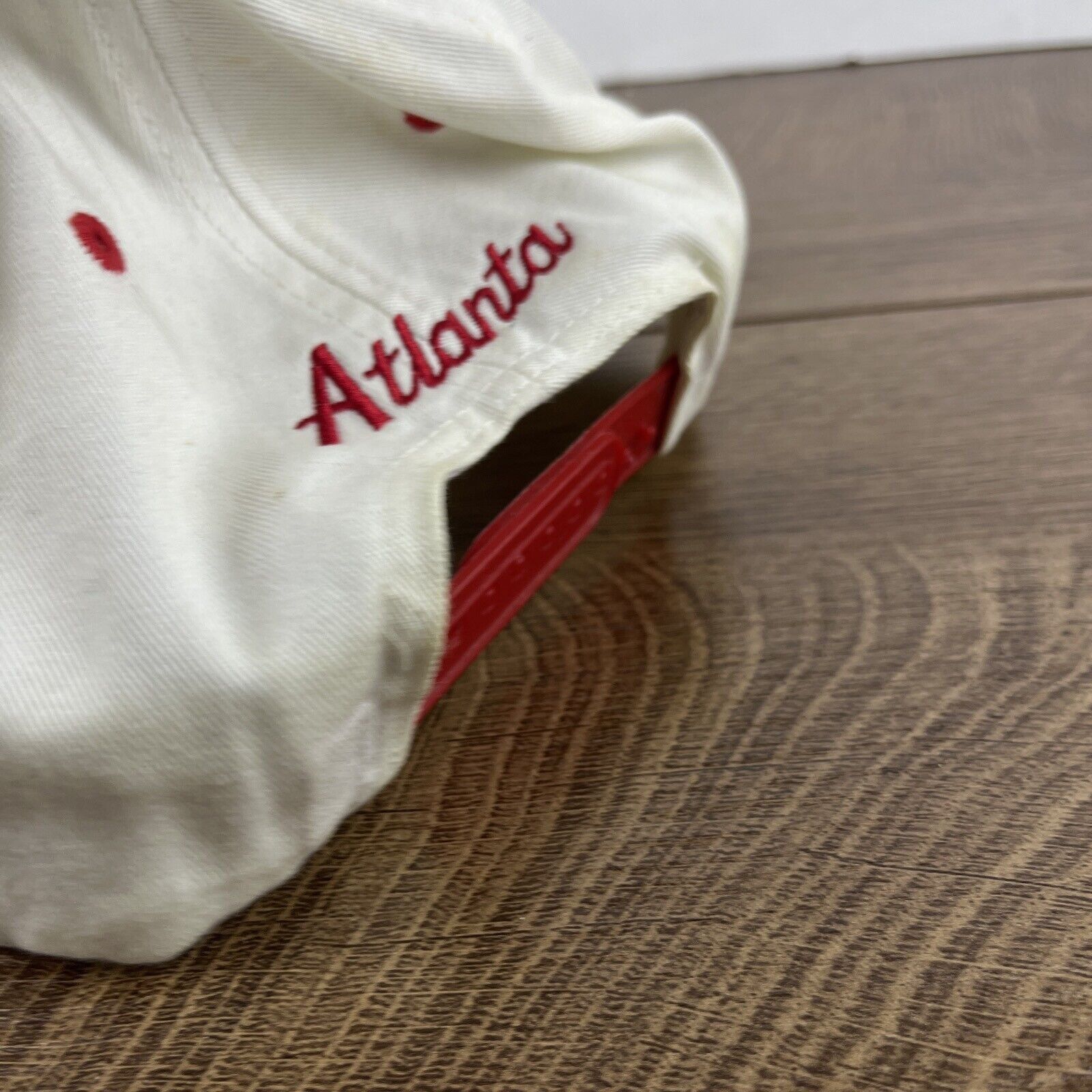 Other Atlanta Hat Atlanta White Hat Snapback Red Adjustable Hat Ad Size ONE SIZE - 10 Thumbnail
