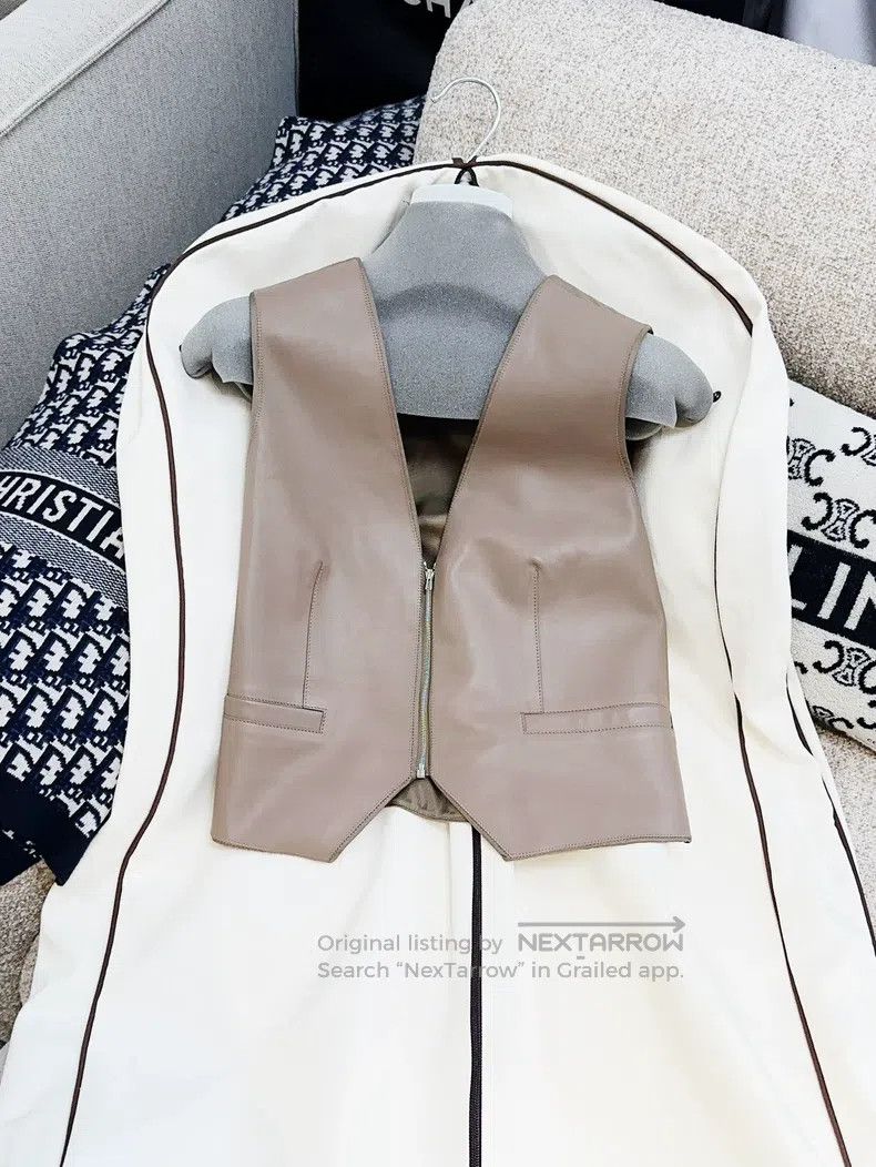 Hermes Hermes Caramel Leather Vest Size XS / US 0-2 / IT 36-38 - 3 Thumbnail
