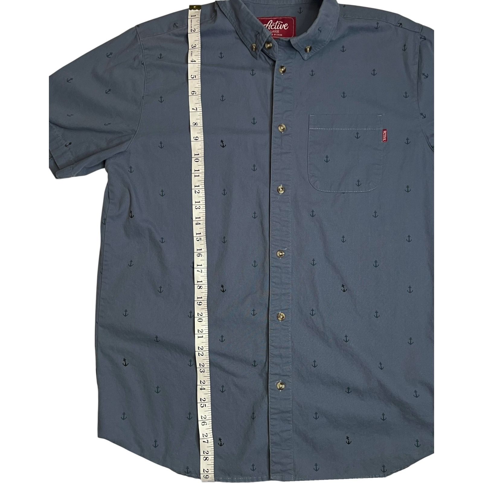 Active Ride Shop Active Ride Shop Men’s Short Sleeve Shirt Gray Button Down Size US L / EU 52-54 / 3 - 10 Thumbnail