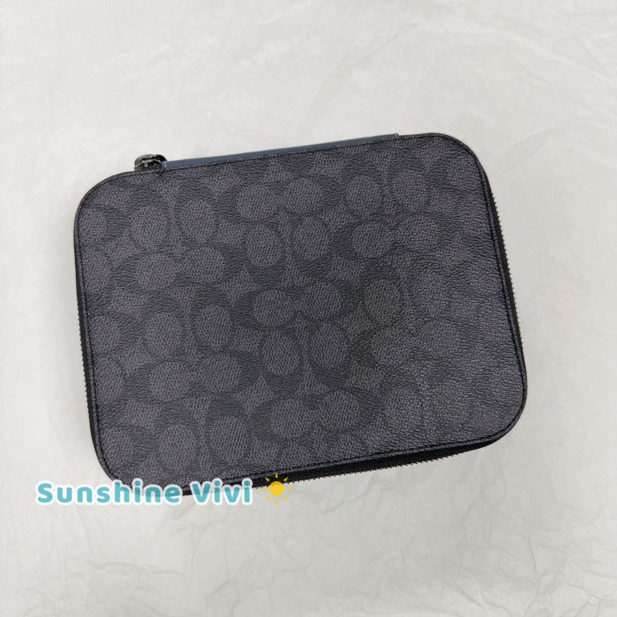 Coach NWT Coach Tech Organizer Zip Case Charcoal/Denim cy392 Size ONE SIZE - 1 Thumbnail