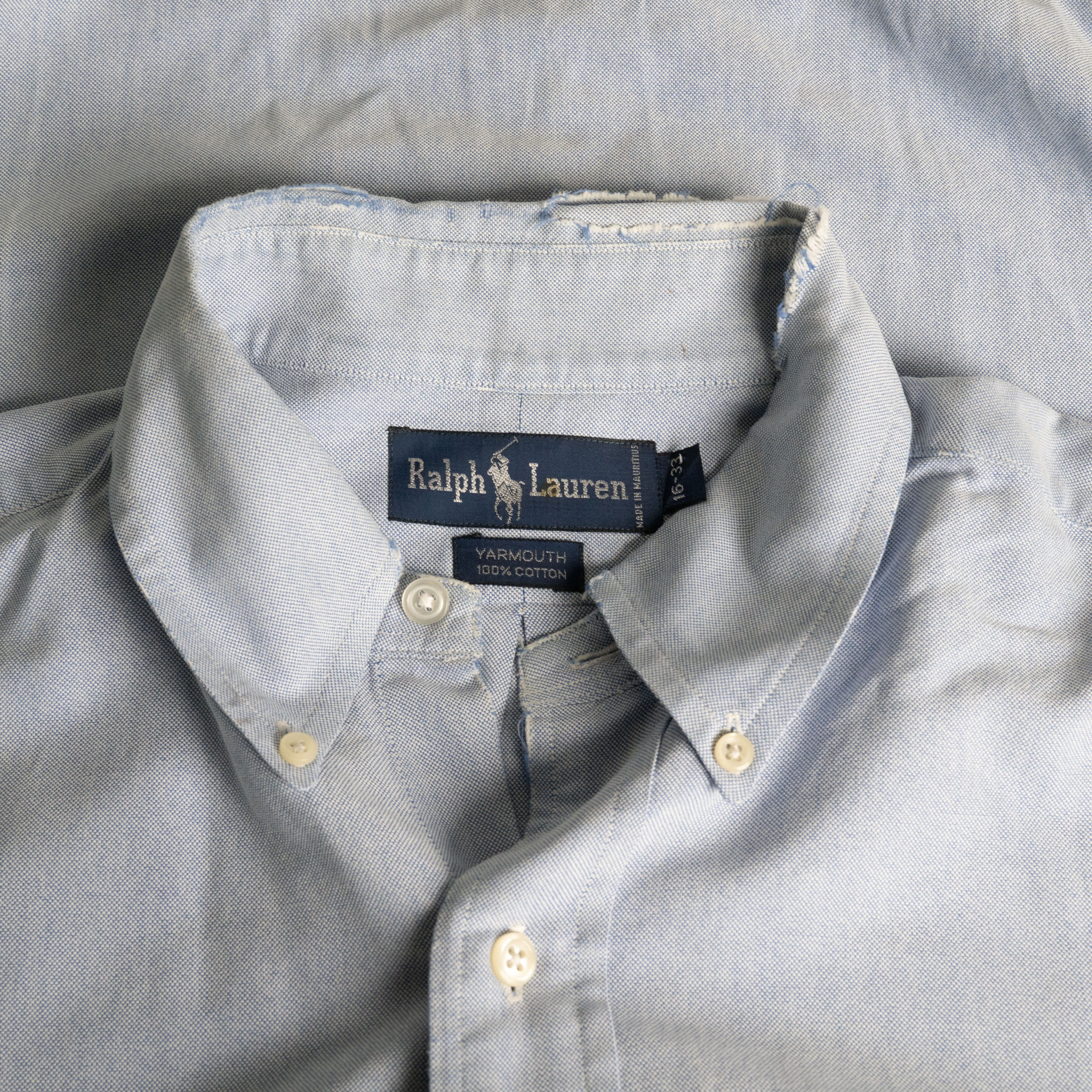 Polo Ralph Lauren × RRL Ralph Lauren × Ralph Lauren Vintage 1990's Polo Ralph Lauren Chambray Button Shirt Size US L / EU 52-54 / 3 - 4 Thumbnail