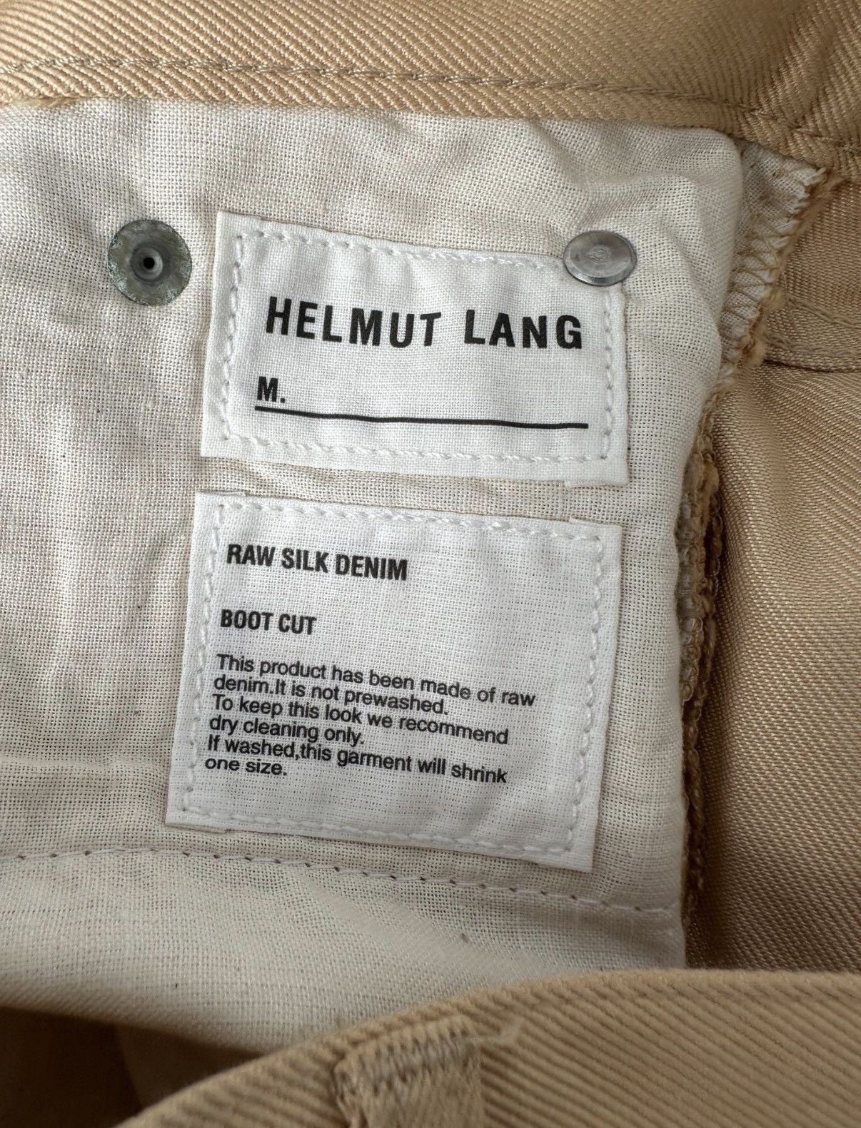 Helmut Lang helmut lang raw silk denim boot cut jeans brand new K7 Size US 30 / EU 46 - 4 Thumbnail