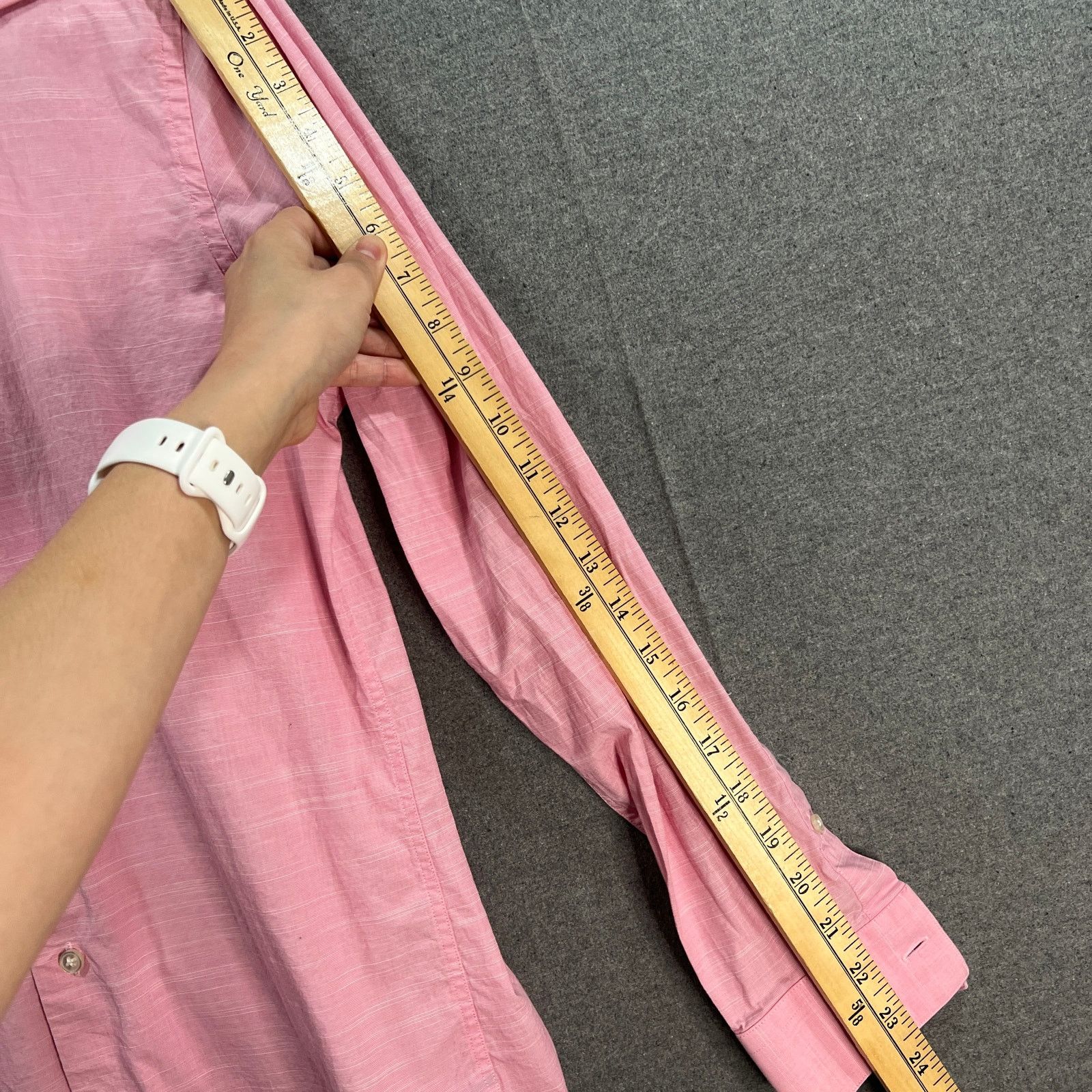 Apt. 9 APT.9 Men's Long-sleeve Button-up Shirt Pink Size 32/33 Size US S / EU 44-46 / 1 - 5 Thumbnail
