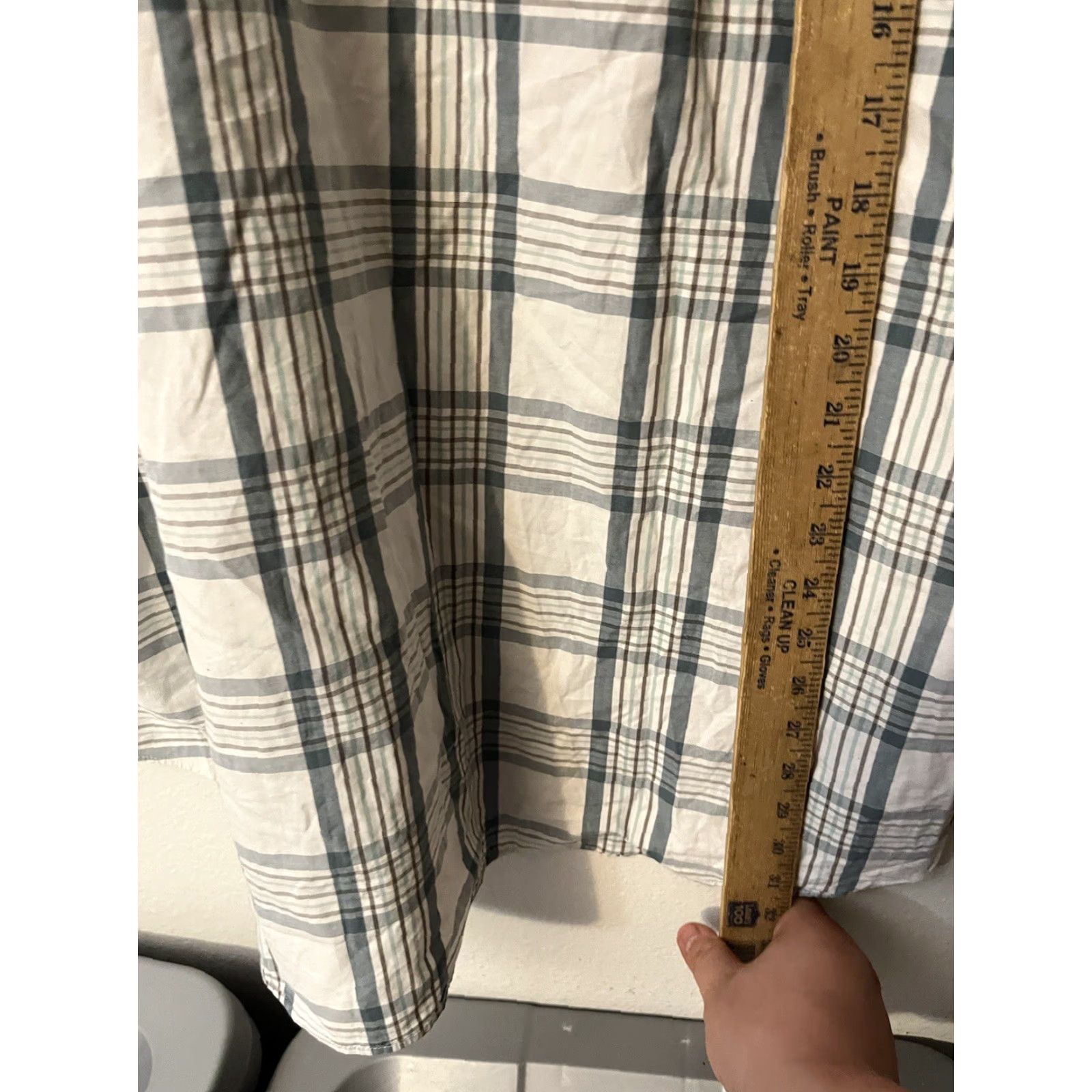 Lucky Brand Lucky Brand Dungaree Shirt Men 2XL Short Sleeve Button-Up Plaid White Blue Multicolor Casual Shirt Mens Size US XXL / EU 58 / 5 - 4 Thumbnail