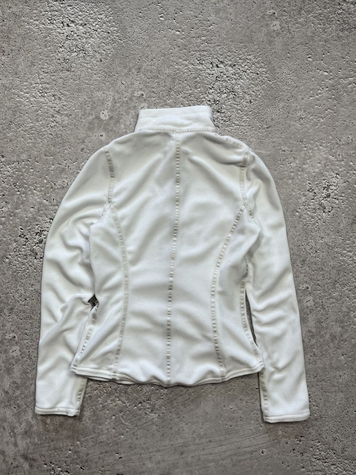 Frauenschuh Frauenschuh White Fleece Zip-Up Jacket Made in Austria Size XS / US 0-2 / IT 36-38 - 10 Thumbnail