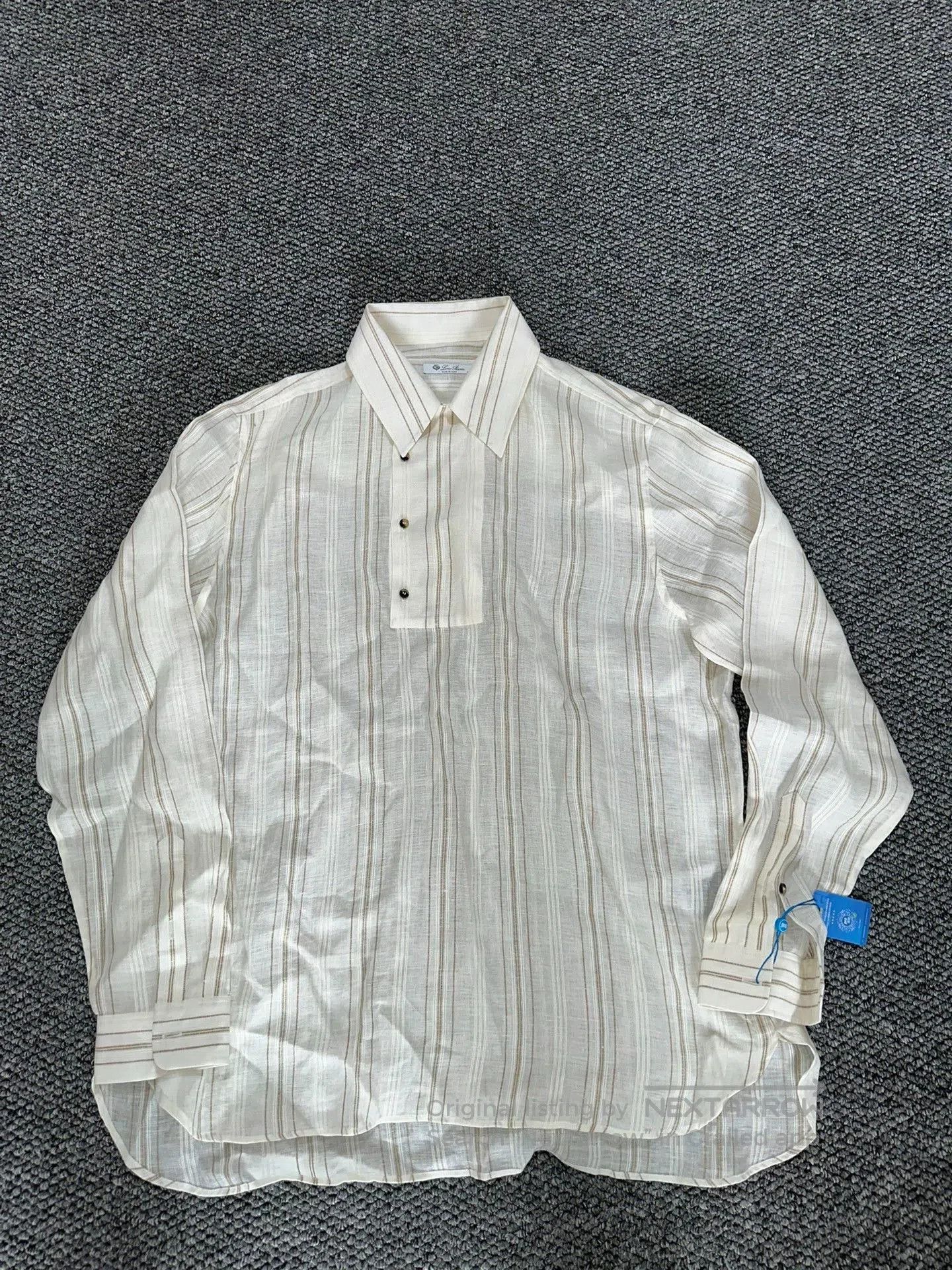 Loro Piana Loro Piana Linen Shirt XL. Size US XL / EU 56 / 4 - 1 Thumbnail