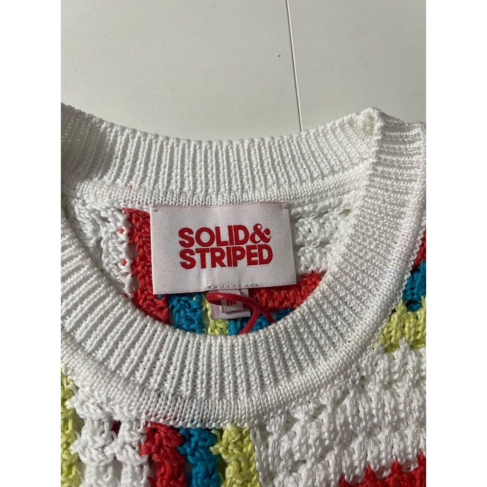 Solid & Striped Solid & Striped Cotton Crochet Multicolor Mini Dress Medium Size M / US 6-8 / IT 42-44 - 6 Thumbnail