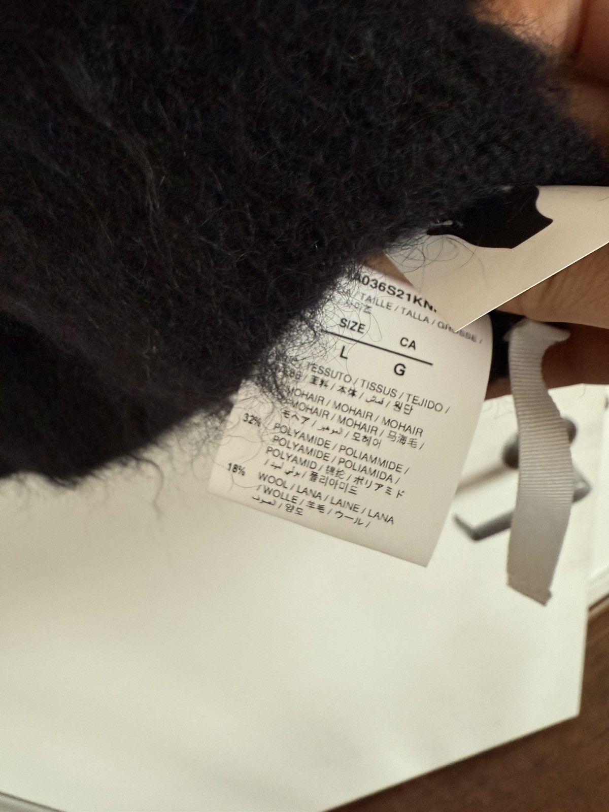 Off-White Off White Brushed Diag Arrows Mohair Sweater Size US L / EU 52-54 / 3 - 7 Thumbnail