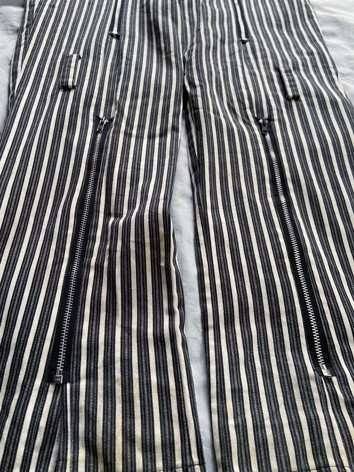 14th Addiction JAPANESE UKNOWN BRAND STRIPED PUNK STYLE PANTS Size US 34 / EU 50 - 14 Thumbnail