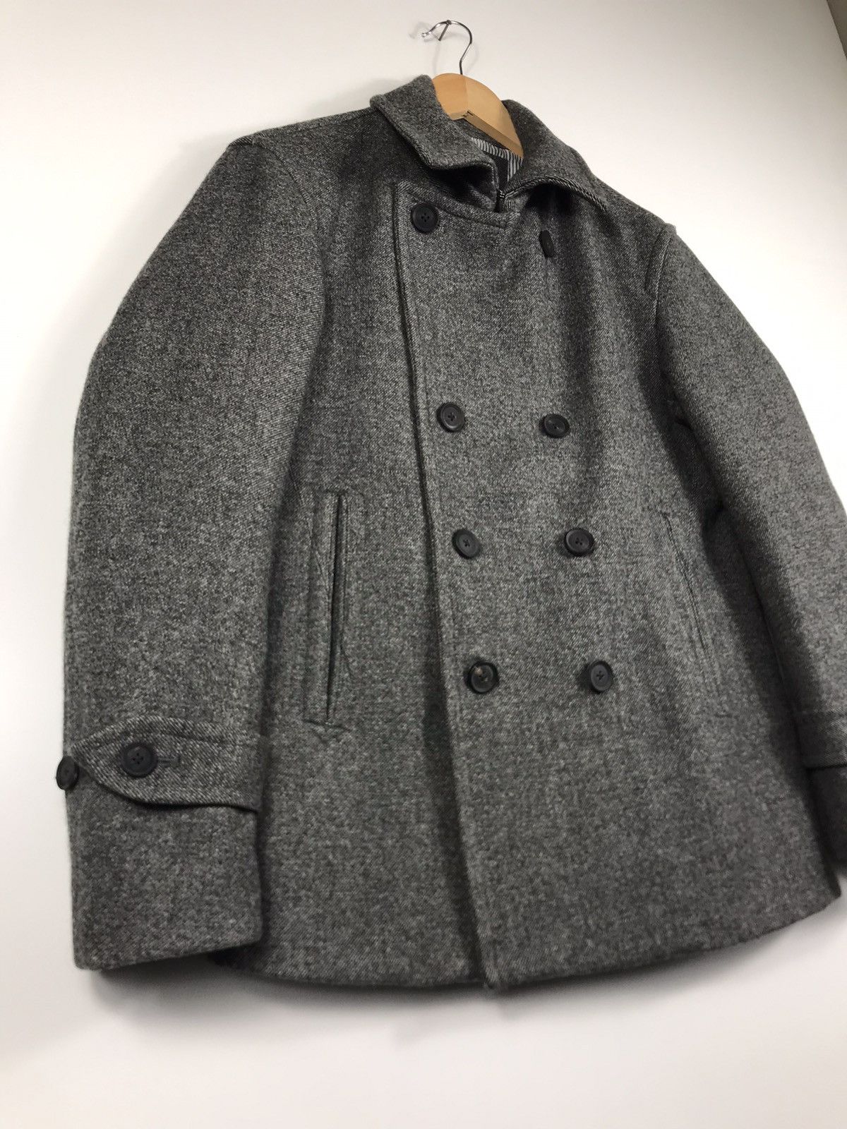 Edifice Japan 🔥417 Edifice Wool Doule Breast Peacoat Jacket Size US L / EU 52-54 / 3 - 2 Thumbnail