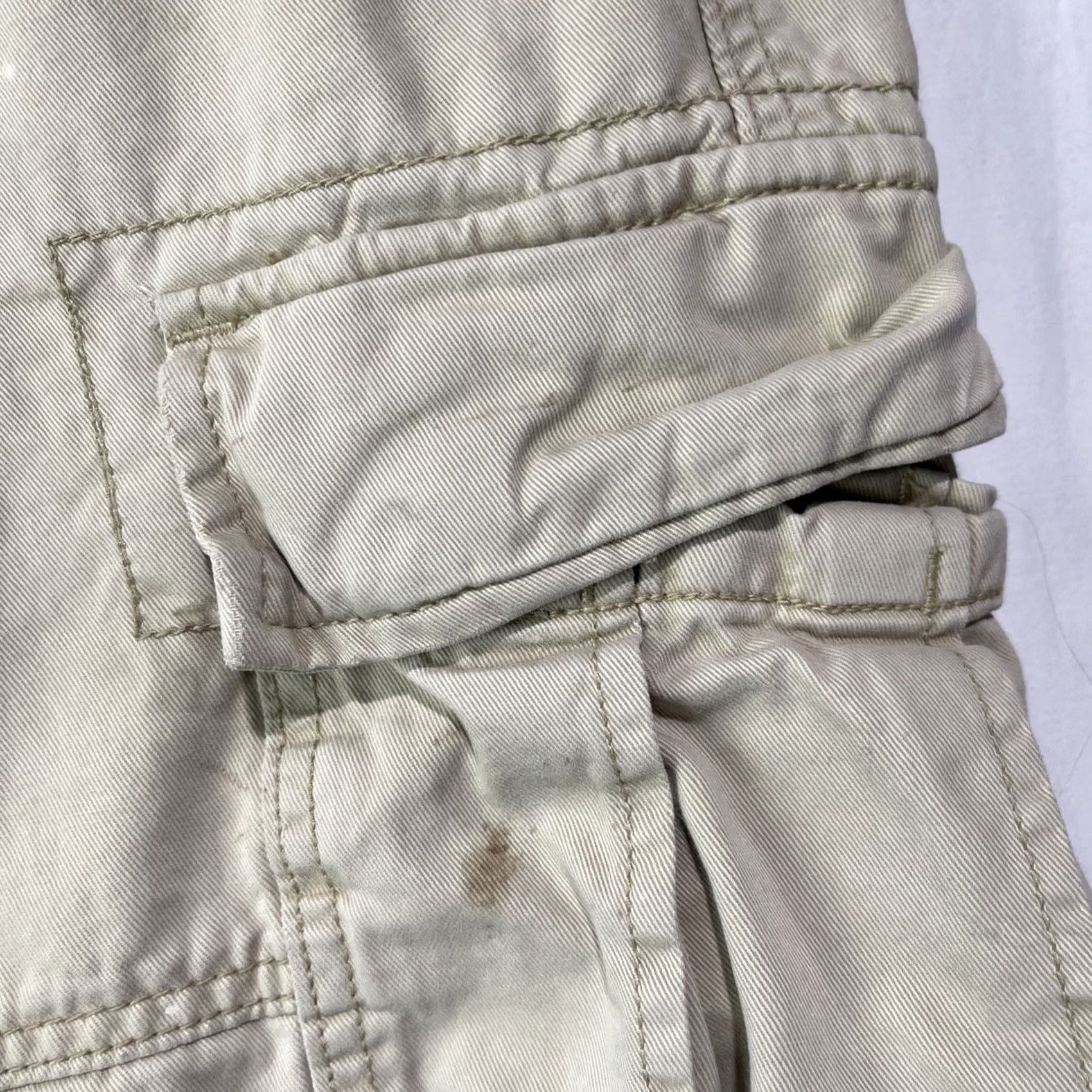 Ralph Lauren Denim & Supply Ralph Lauren Cargo Shorts Mens 36 Beige Cotton Denim Front Pocket Zipper Casual Workwear Vintage No Size US 36 / EU 52 - 7 Thumbnail