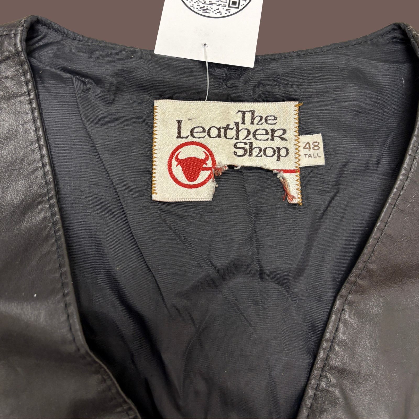Sears VTG Leather Vest | Sears Black Button | 70s Biker Core Size US M / EU 48-50 / 2 - 3 Thumbnail