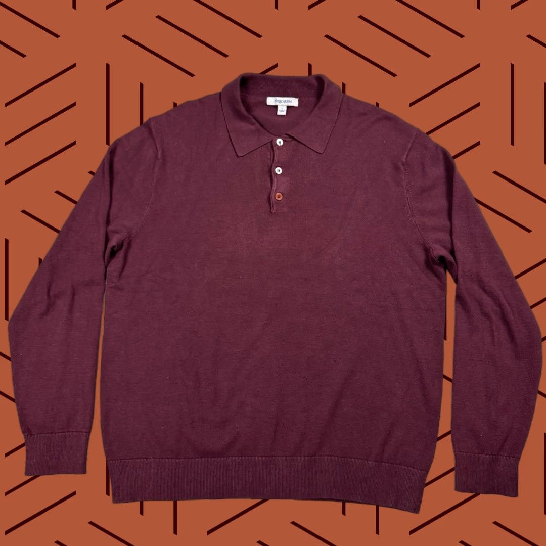 Oleg Cassini VTG Oleg Cassini Silk Blend Knit Pullover Polo Sweater Golf Mens Large Red Knit Nylon Silk 90s Vintage Mens Golf Pullover Polo Size US L / EU 52-54 / 3 - 1 Thumbnail