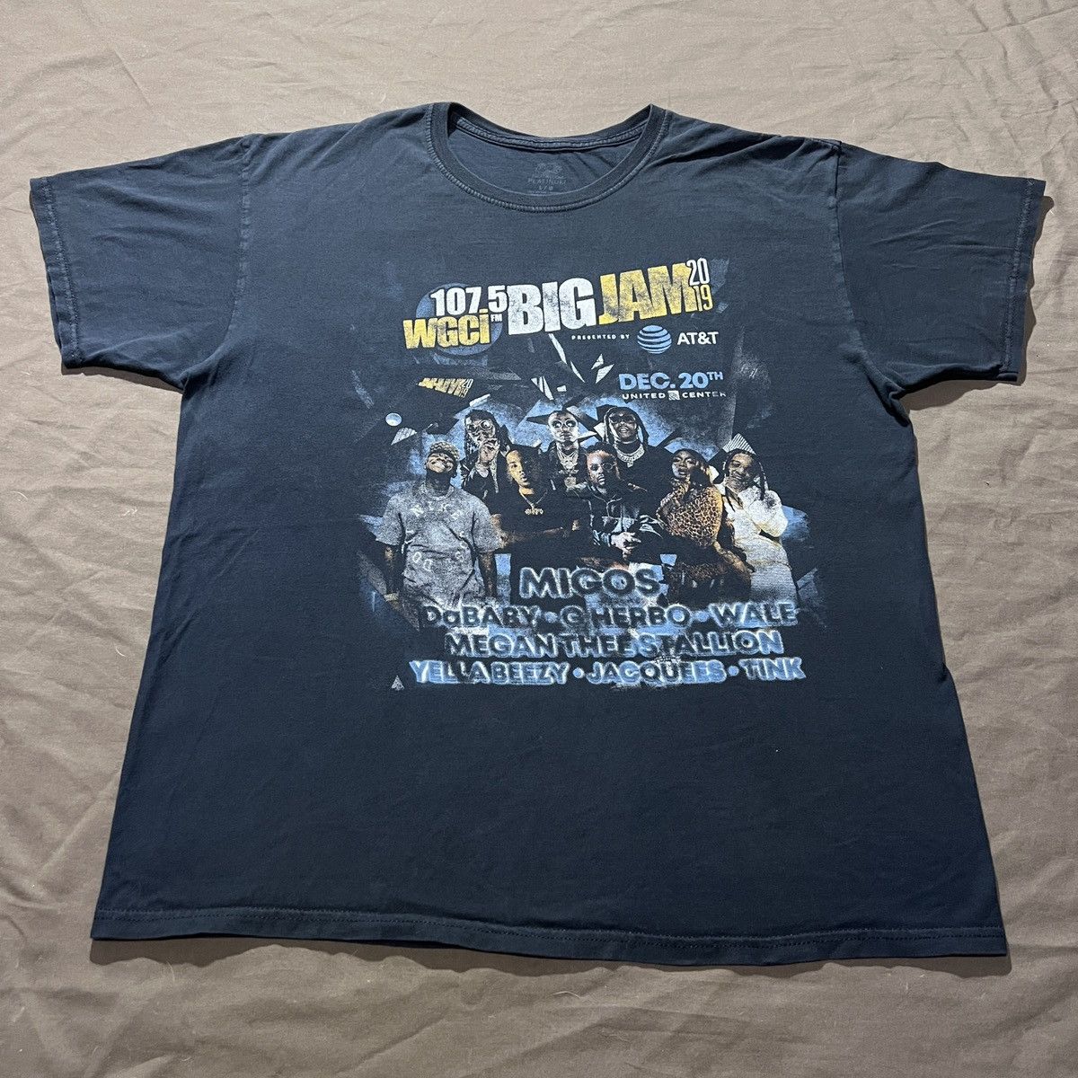 Rap Tees 2019 BiIG JAM MIGOS DaBaby WALE G Herbo PROMO TEE FADED Size US L / EU 52-54 / 3 - 1 Thumbnail