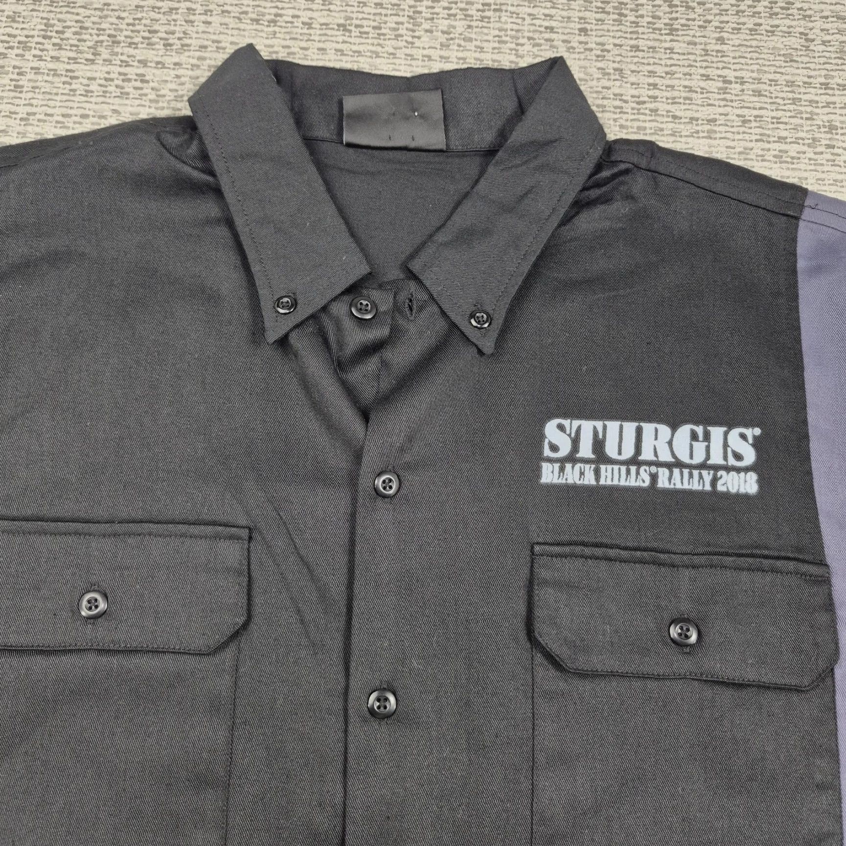 Vintage Biker Sturgis Shirt Mens 2XL Button Up Short Sleeve Motorcycle 2018 Size US XXL / EU 58 / 5 - 6 Thumbnail