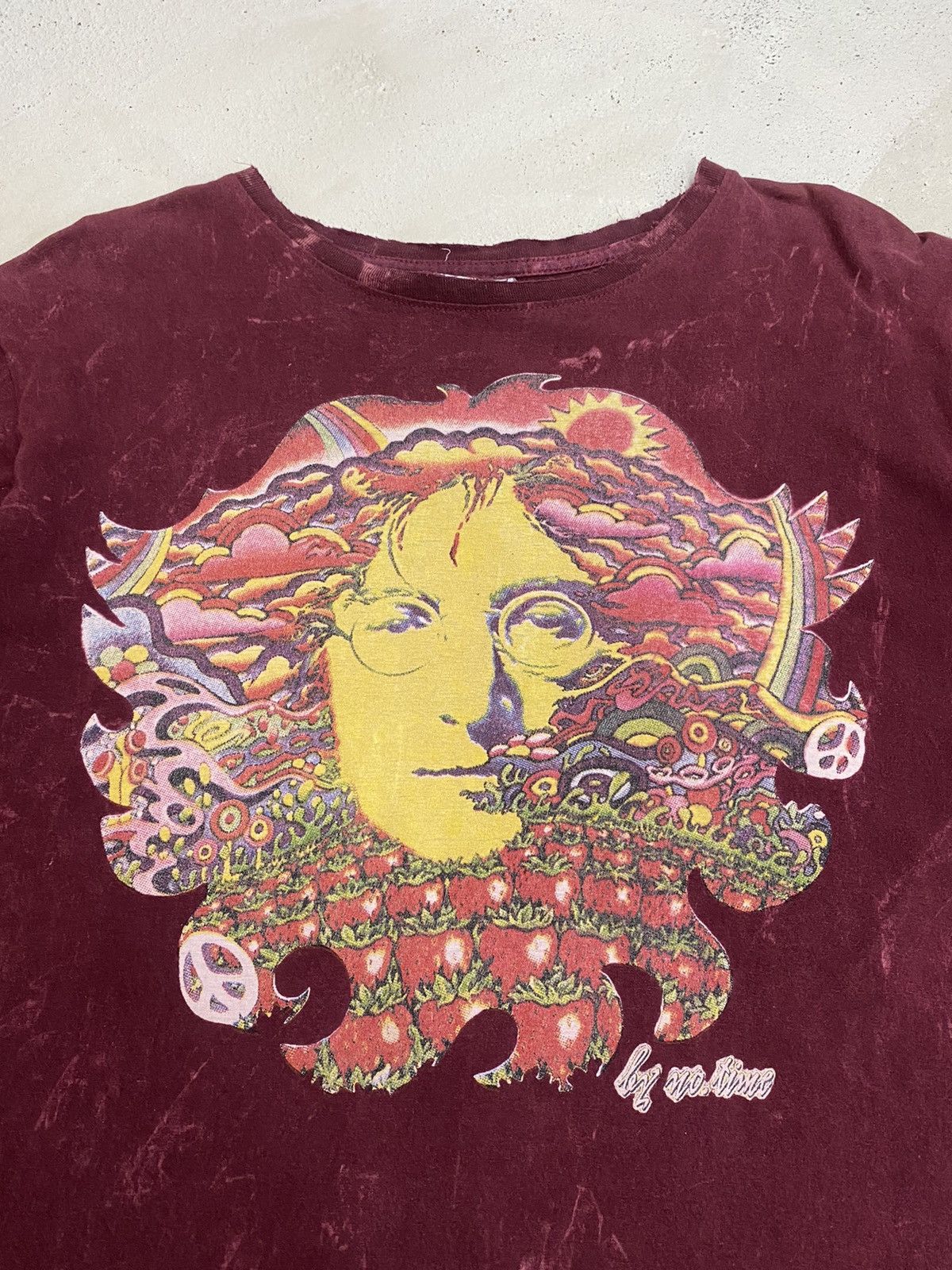 Band Tees Vintage John Lennon No Time ArtWork One Eye Distressed Size US M / EU 48-50 / 2 - 4 Thumbnail